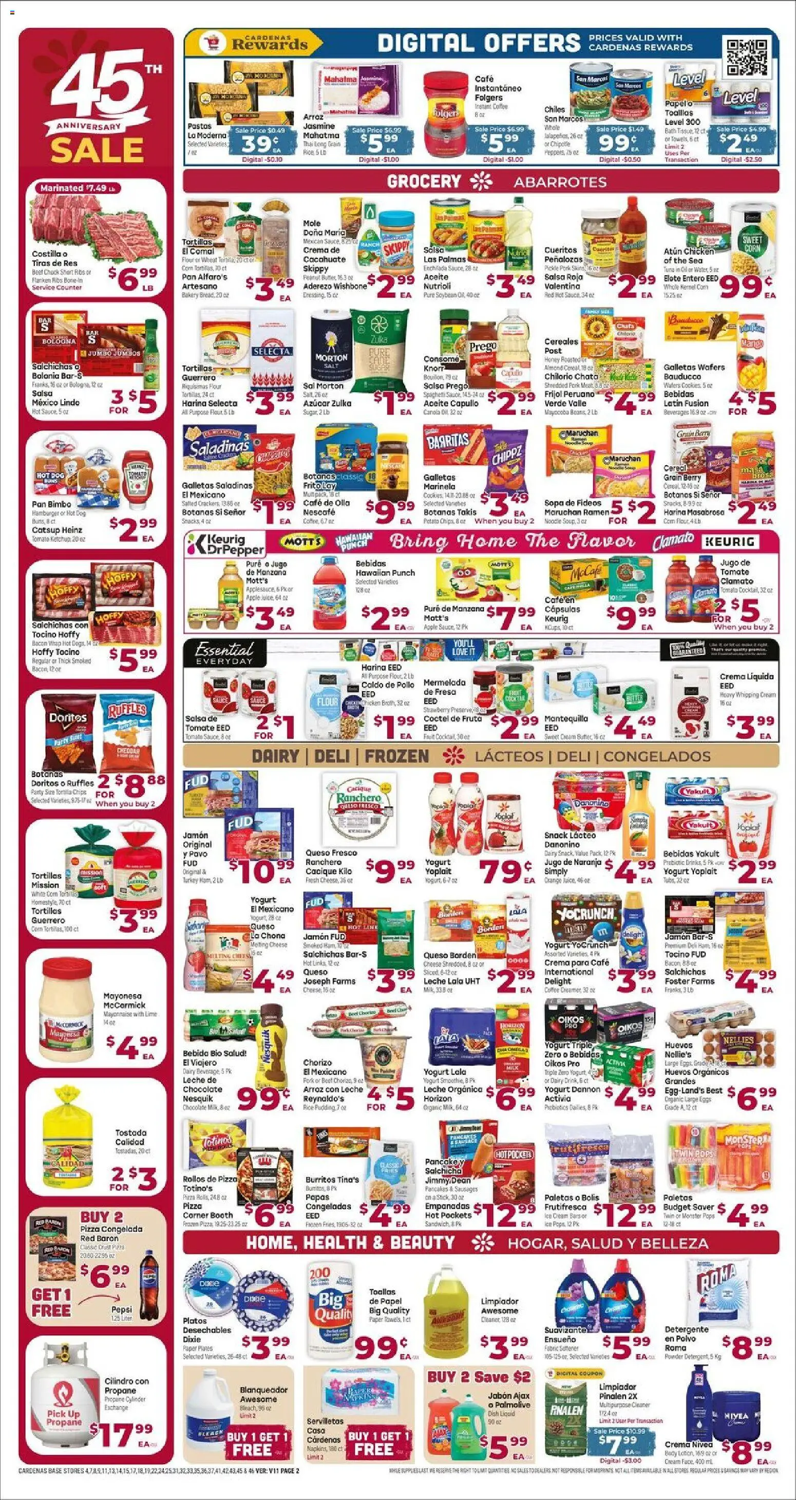 Cardenas Weekly Ad - CA - valid from 22.04.2026 | Page: 2 | Products: Corn, Yogurt, Ice cream, Sauce