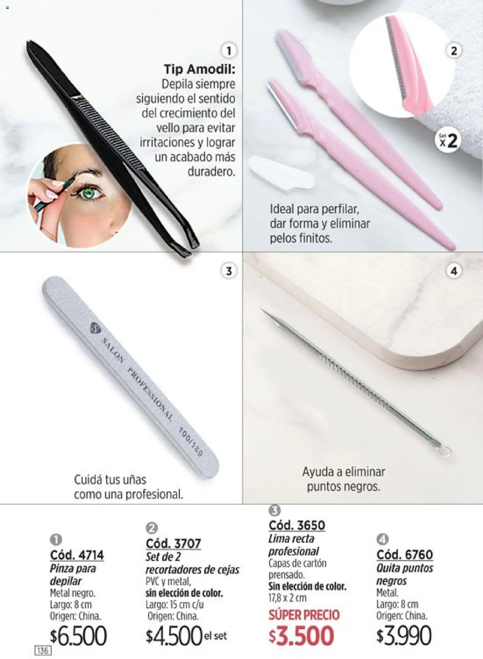 Catálogo Amodil Campaña 6 │ válido desde el 04.03.2026 | Página: 136 | Productos: Pinza, Lima