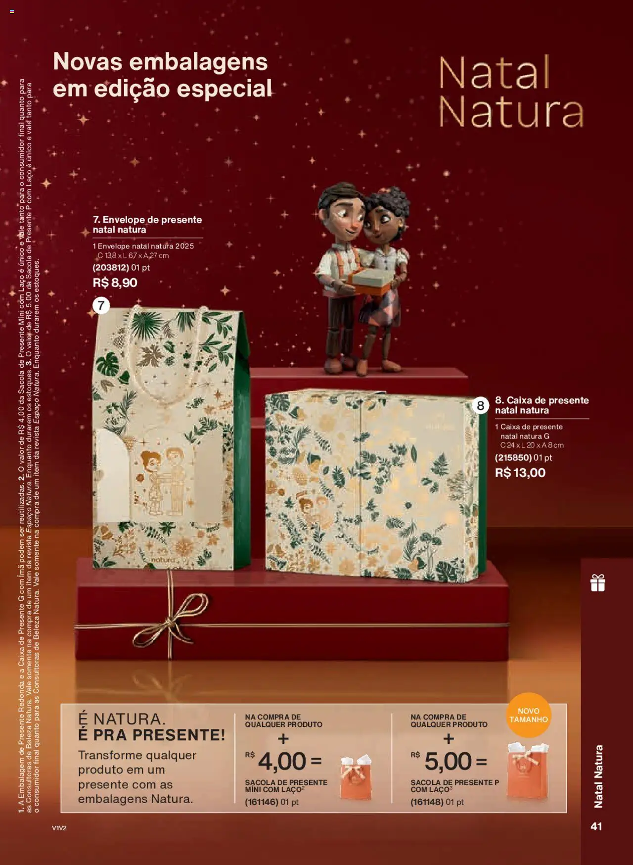 Natura Folheto - válido de 14.10.2025 | Página: 41 | Produtos: Revista, Caixa, Envelope