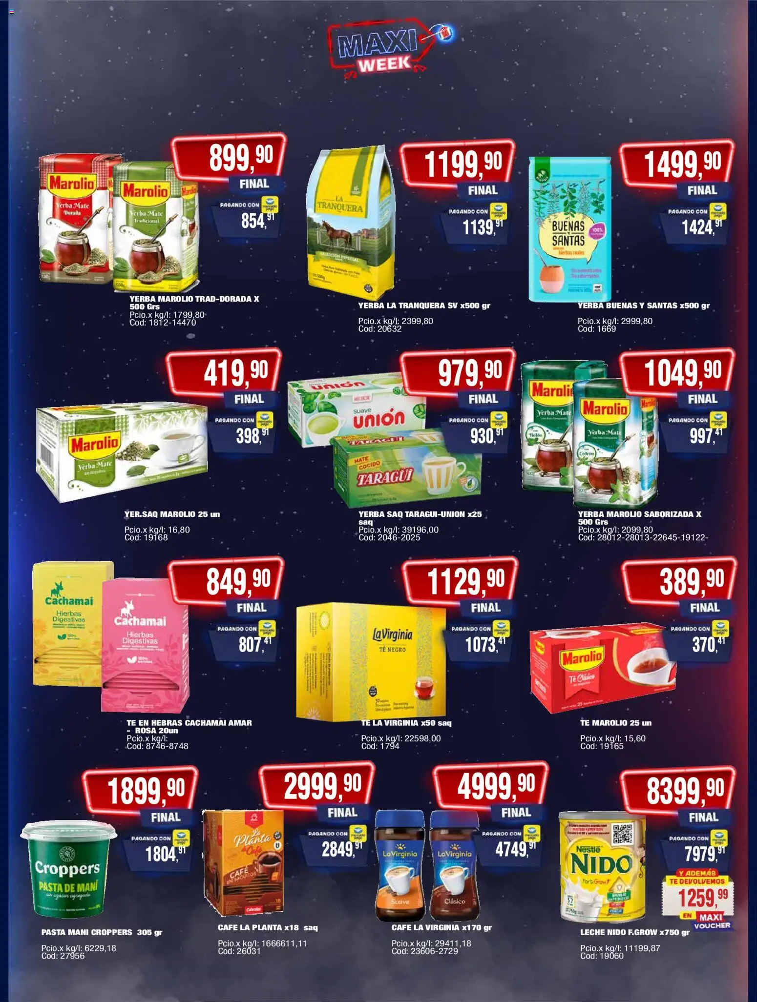 Maxiconsumo ofertas │ válido desde el 10.11.2025 | Página: 4 | Productos: Mate, Mate cocido, Pasta, Planta