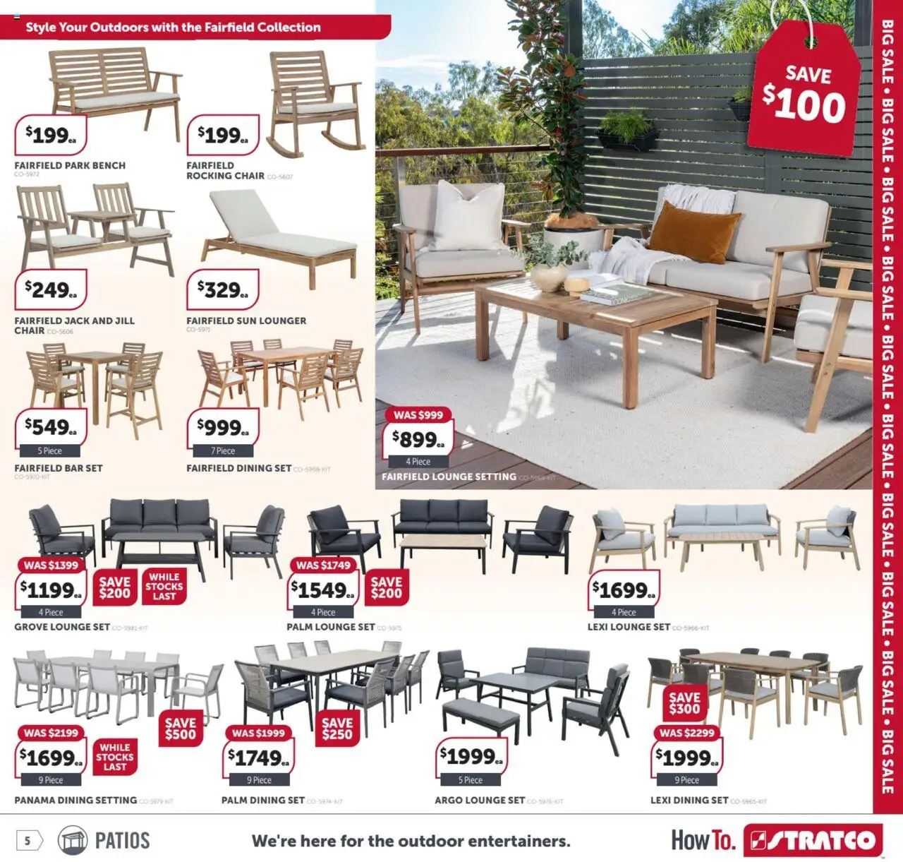 Stratco catalogue - valid from 19.09.2025 | Page: 5 | Products: Chair, Bench