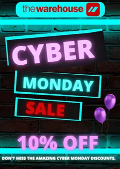 The Warehouse - Cyber Monday preview  - valid from 01.12.2025