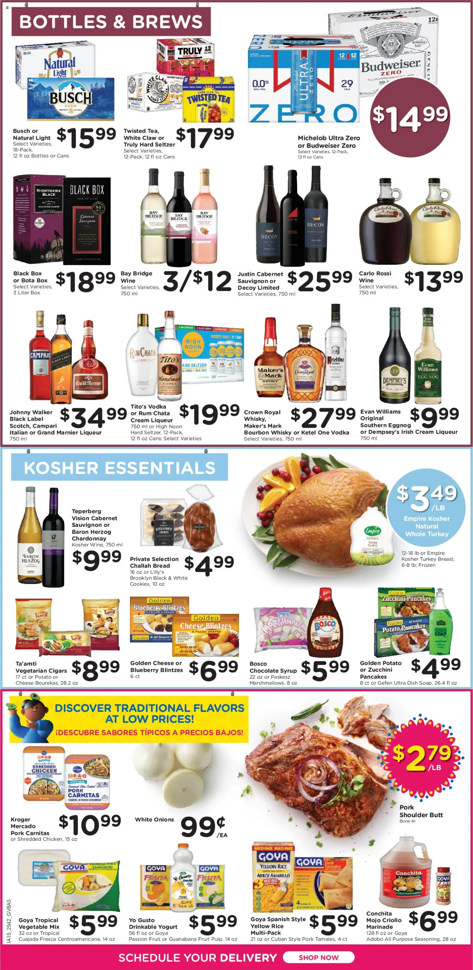 Kroger Ad - valid from 19.11.2025 | Page: 10 | Products: Chocolate, Wine, Rice, Tea