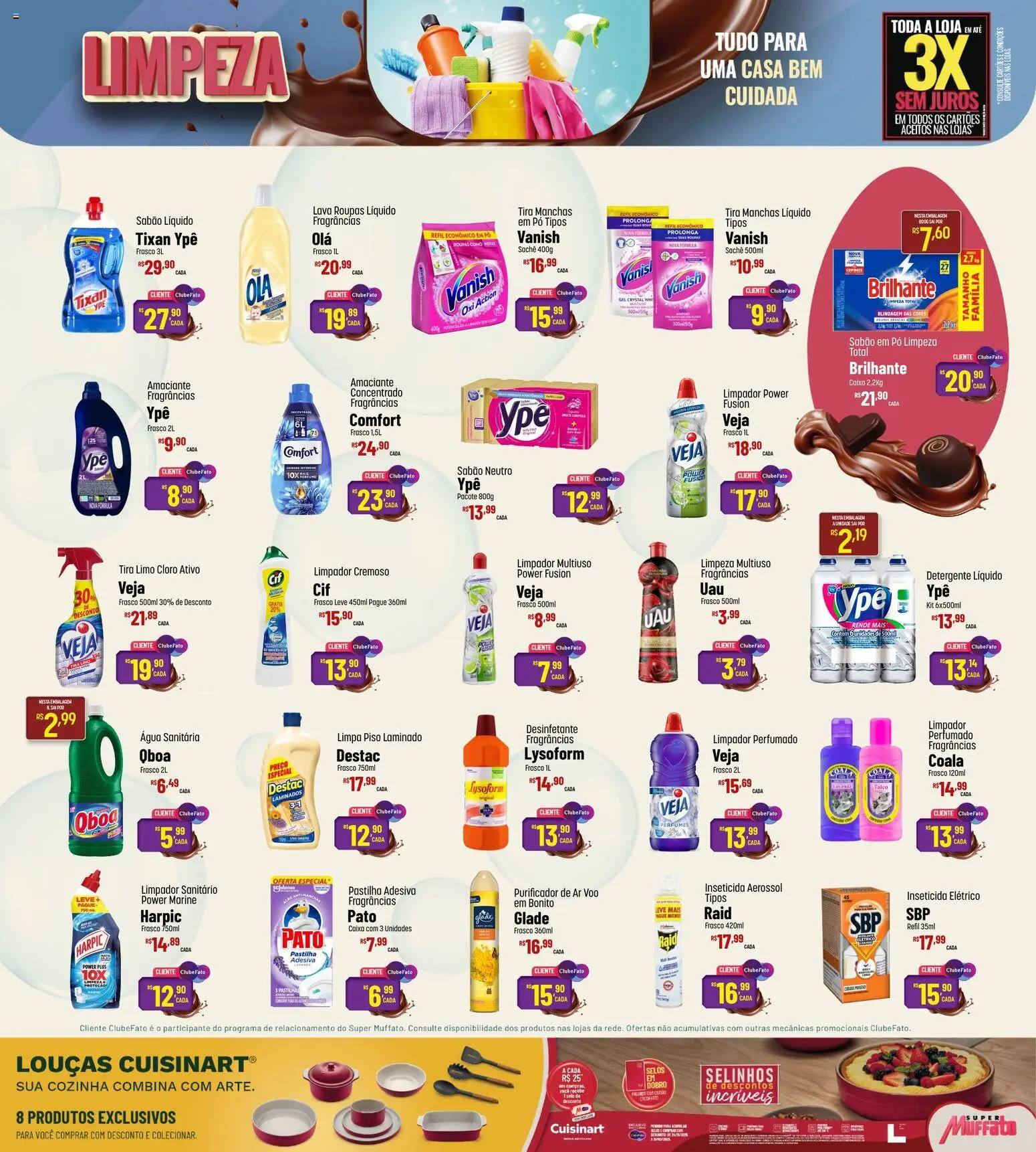 Super Muffato Folheto - válido de 05.03.2026 | Página: 18 | Produtos: Purificador de ar, Sabão em pó, Piso laminado, Inseticida