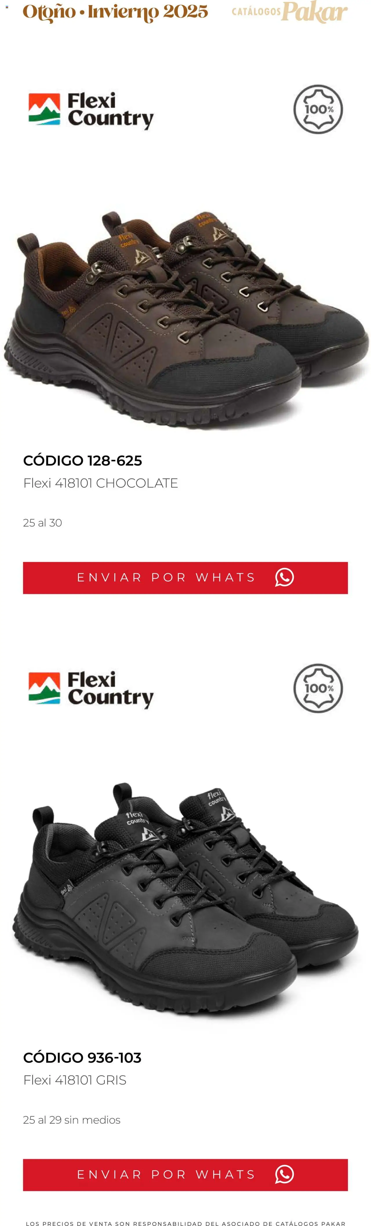 Nuevas ofertas de SC Pakar válidas en toda la República Mexicana desde el 10.10.2025. ¡Encuentra las mejores ofertas en SC Pakar - Catálogo Flexi otoño / invierno! | Página: 259 | Productos: Chocolate