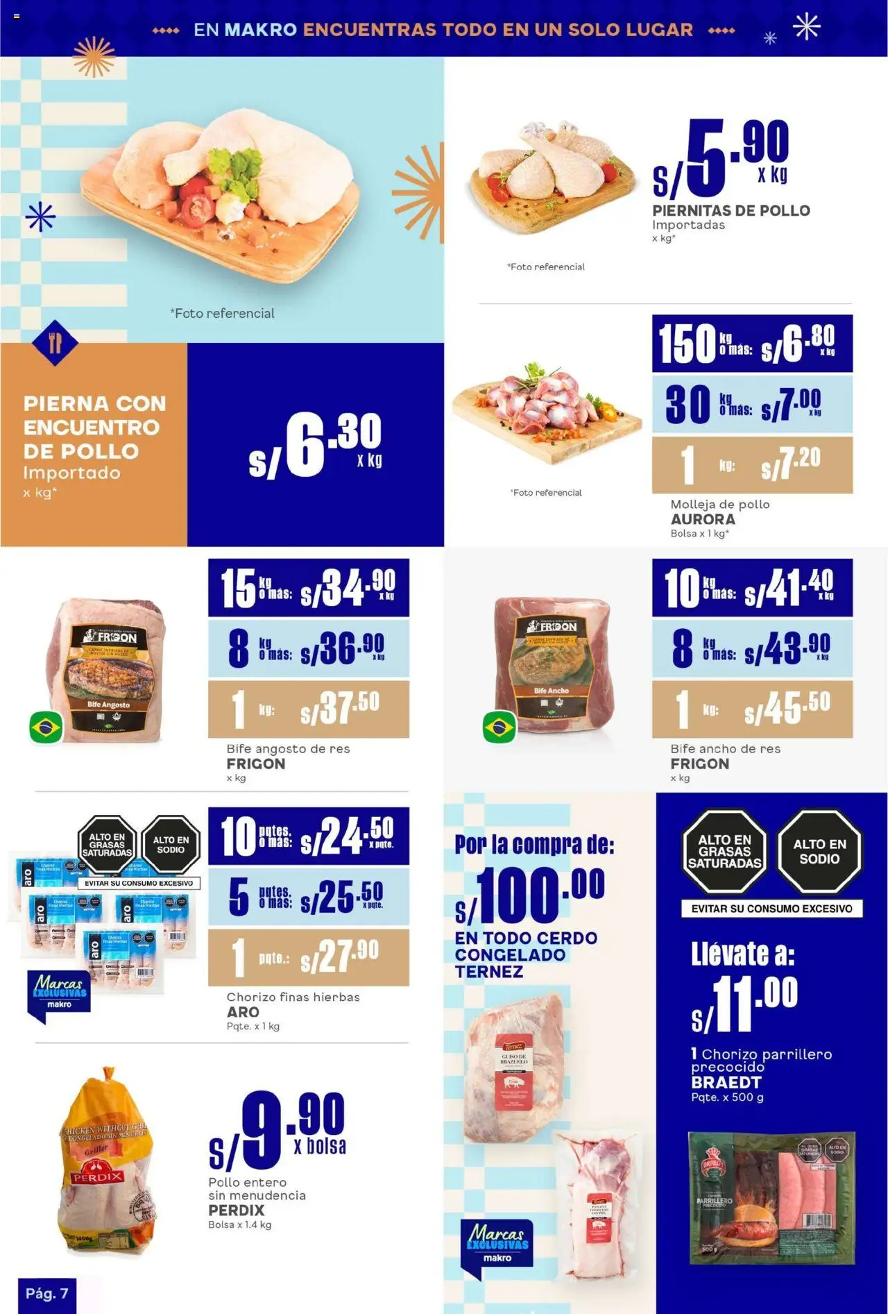 Catálogo Makro válido desde 31.07.2025 | Página: 7 | Productos: Cerdo, Bolsa