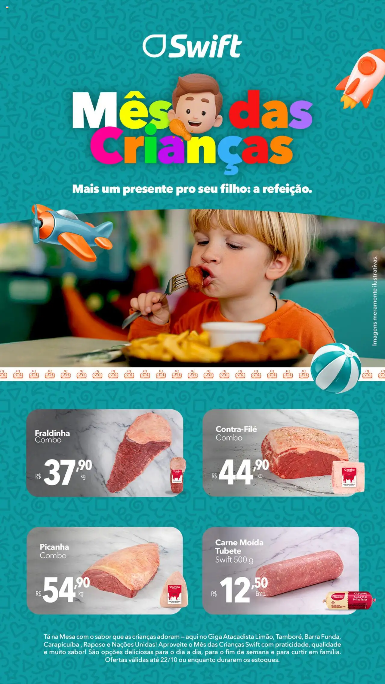 GIGA Atacado Folheto - válido de 21.10.2025 | Página: 1 | Produtos: Mesa, Fraldinha, Picanha, Carne moída