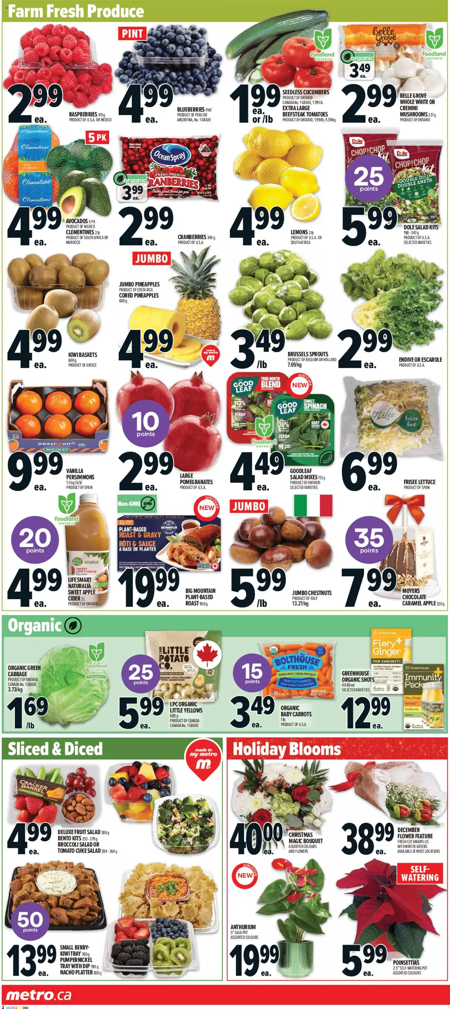 Metro flyer valid from 04.12.2025 | Page: 6 | Products: Kiwi, Cucumbers, Chocolate, Tomatoes