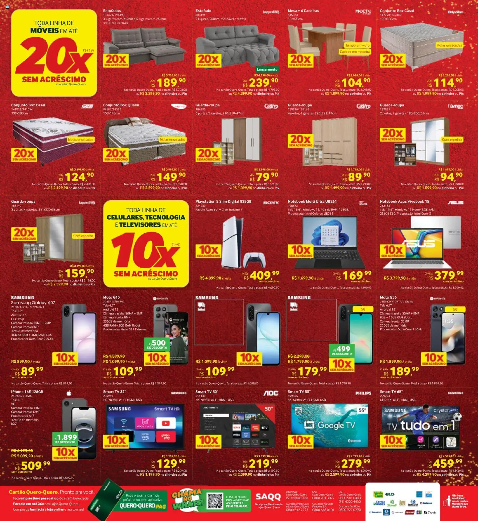 Lojas Quero-Quero Folheto - válido de 16.12.2025 | Página: 4 | Produtos: smart TV, Processador, Tela, Câmera