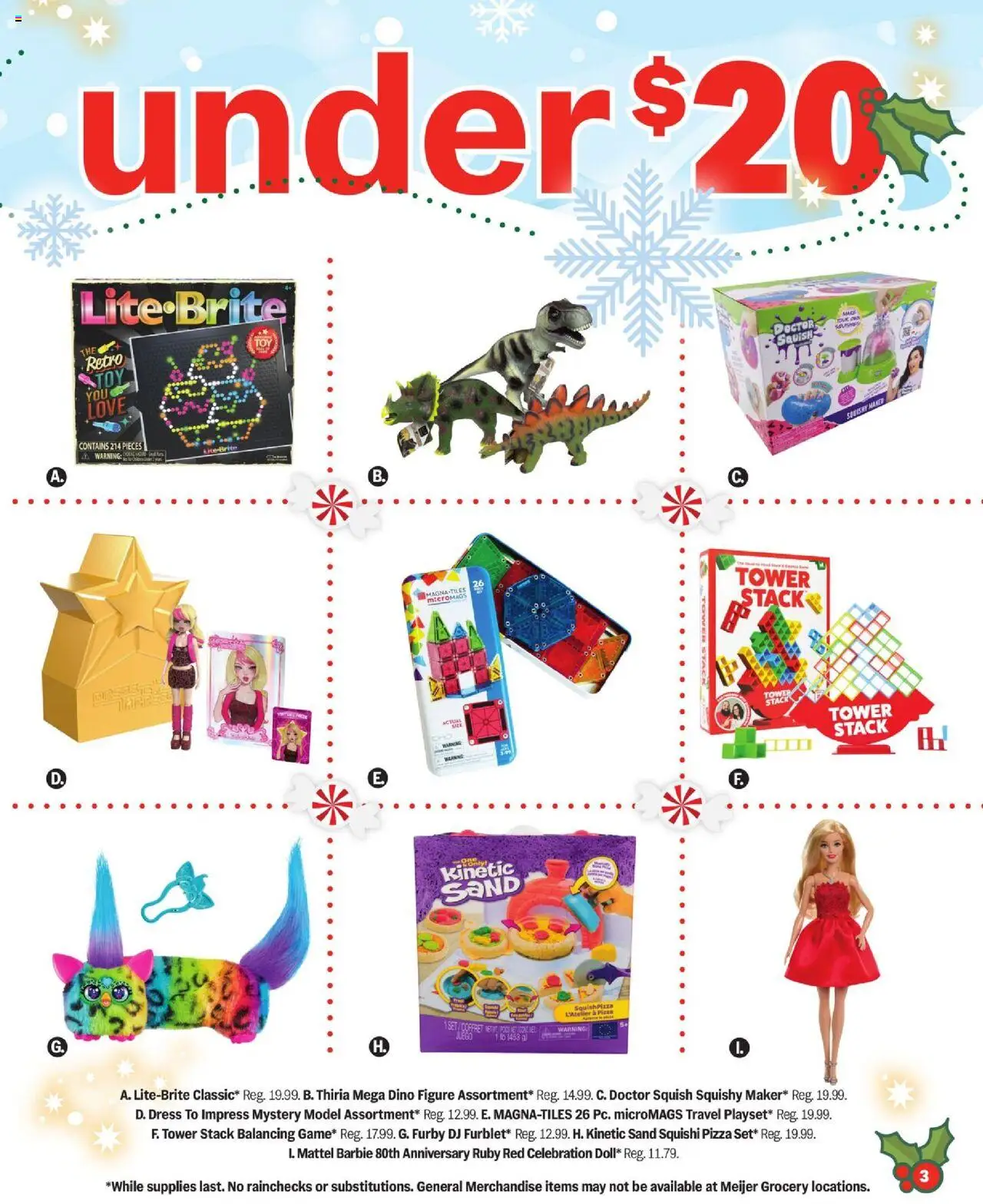 Meijer Pullout Toy - MI - valid from 08.10.2025 | Page: 3 | Products: Pizza, Dress