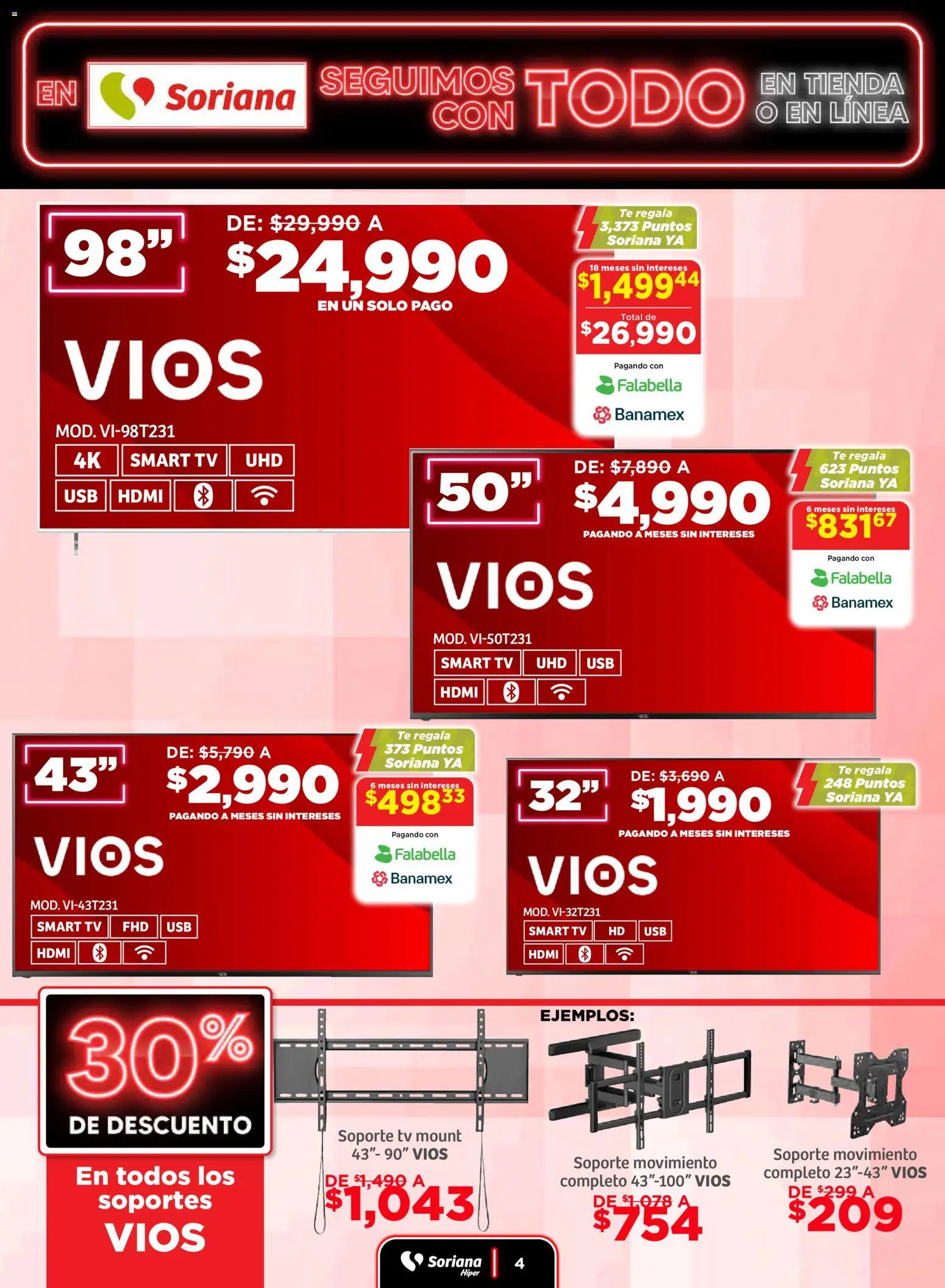 Nuevas ofertas de Soriana válidas en toda la República Mexicana desde el 19.11.2025. ¡Encuentra las mejores ofertas en Soriana - Seguimos con todo Híper Nacional! | Página: 4 | Productos: Té