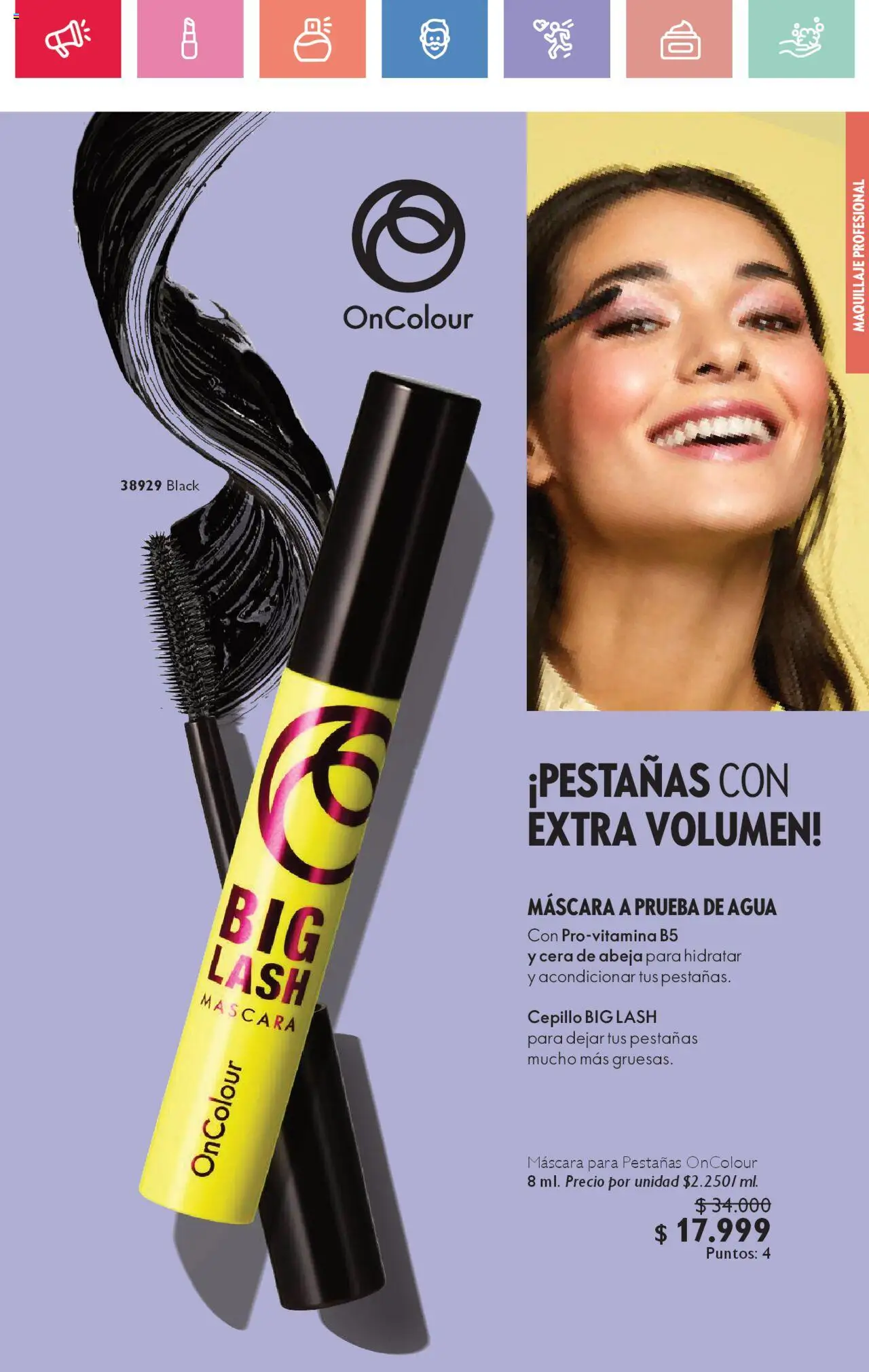 Oriflame revista - valida desde el 02.08.2025 | Página: 101 | Productos: Agua, Cera, Maquillaje, Máscara