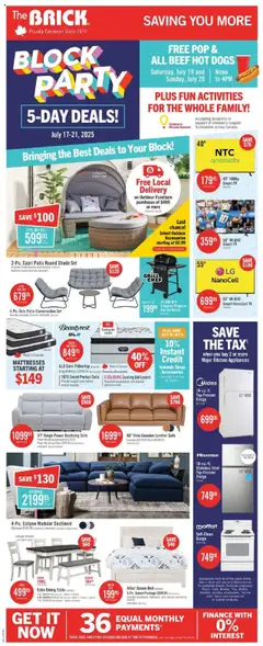 Preview of The Brick weekly flyer / circulaire from shop The Brick valid from 17.07.2025