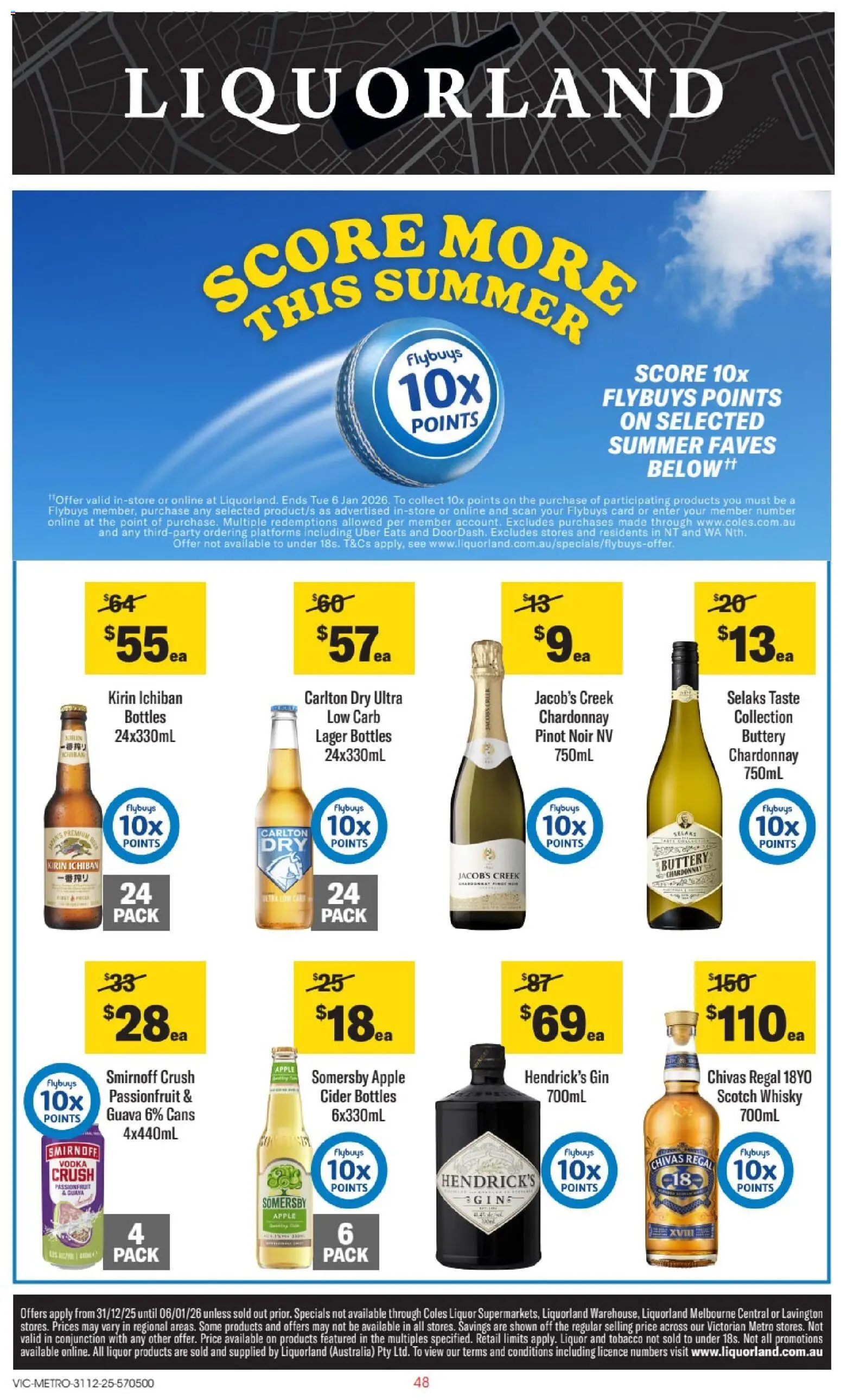 Liquorland catalogue - valid from 31.12.2025 | Page: 1 | Products: Gin, Passionfruit, Vodka, Scotch