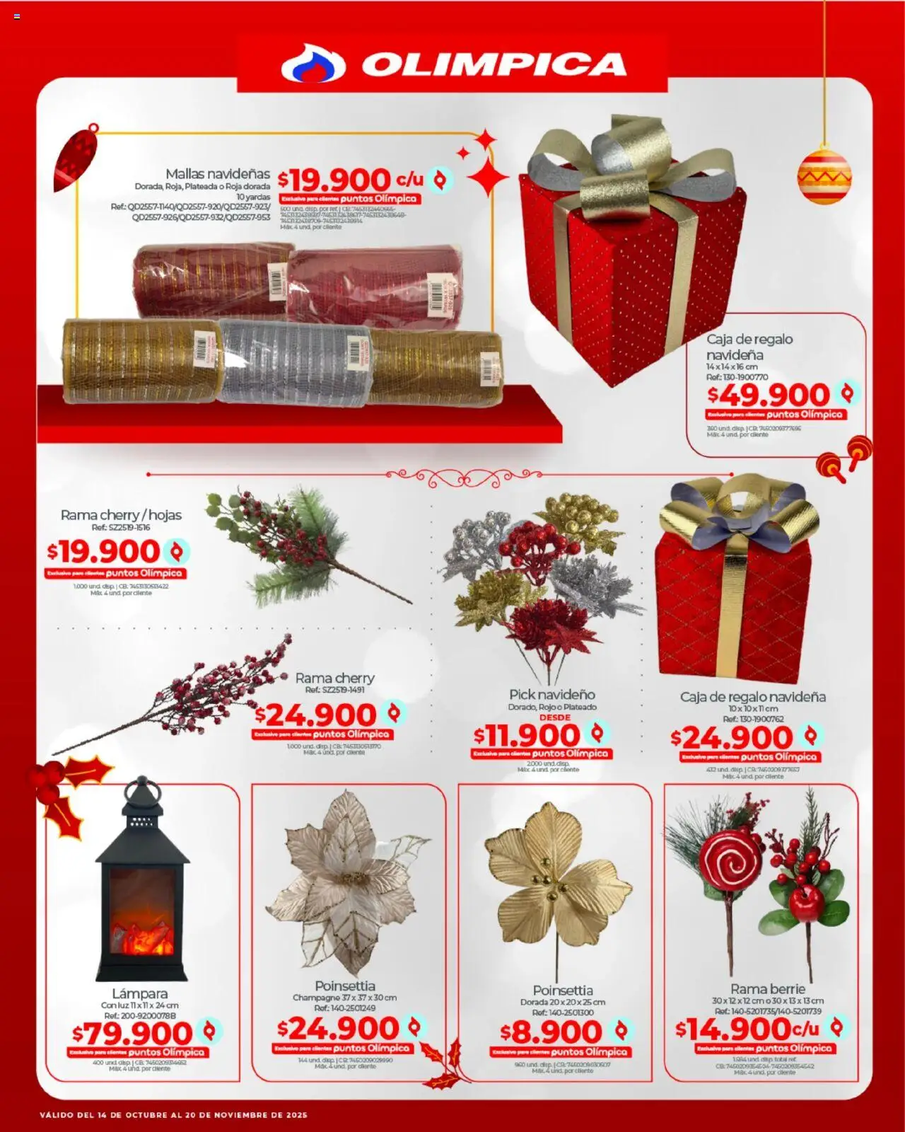 Olímpica revista - valida desde el 14.10.2025 | Página: 7 | Productos: Caja, Lámpara