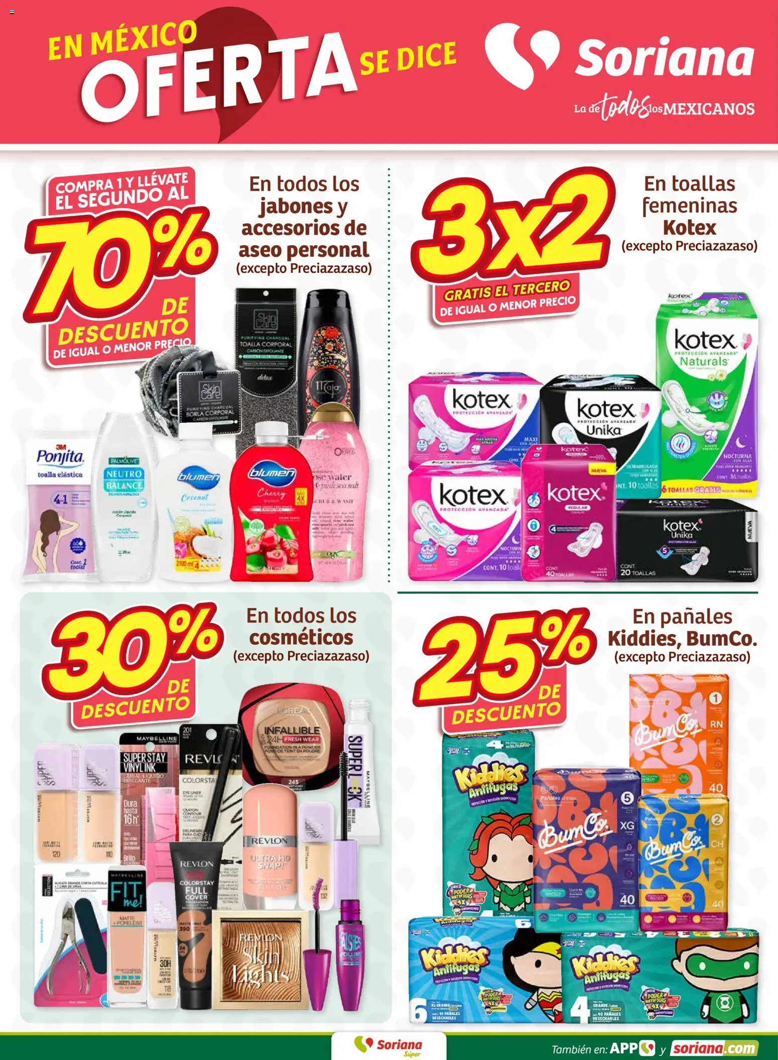 Nuevas ofertas de Soriana válidas en toda la República Mexicana desde el 05.03.2026. ¡Encuentra las mejores ofertas en Soriana Fin de Semana Súper: Ver, Tab, Chis, Camp, Yuc y Q. Roo! | Página: 5 | Productos: Pañales, Toalla, Toallas