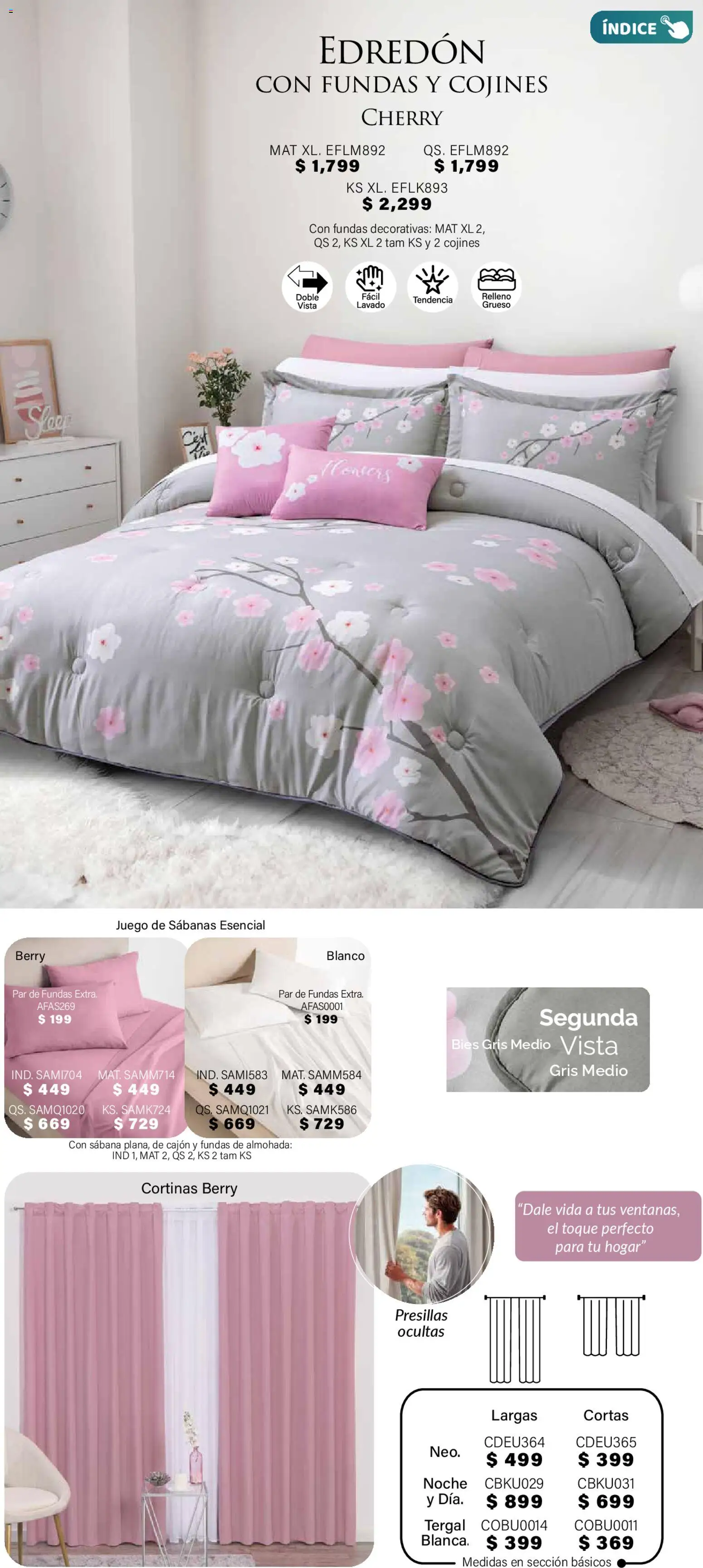 Nuevas ofertas de Colchas Concord válidas en toda la República Mexicana desde el 01.11.2025. ¡Encuentra las mejores ofertas en Colchas Concord Buen Fin! | Página: 133 | Productos: Juego, Almohada, Sabanas, Cortinas