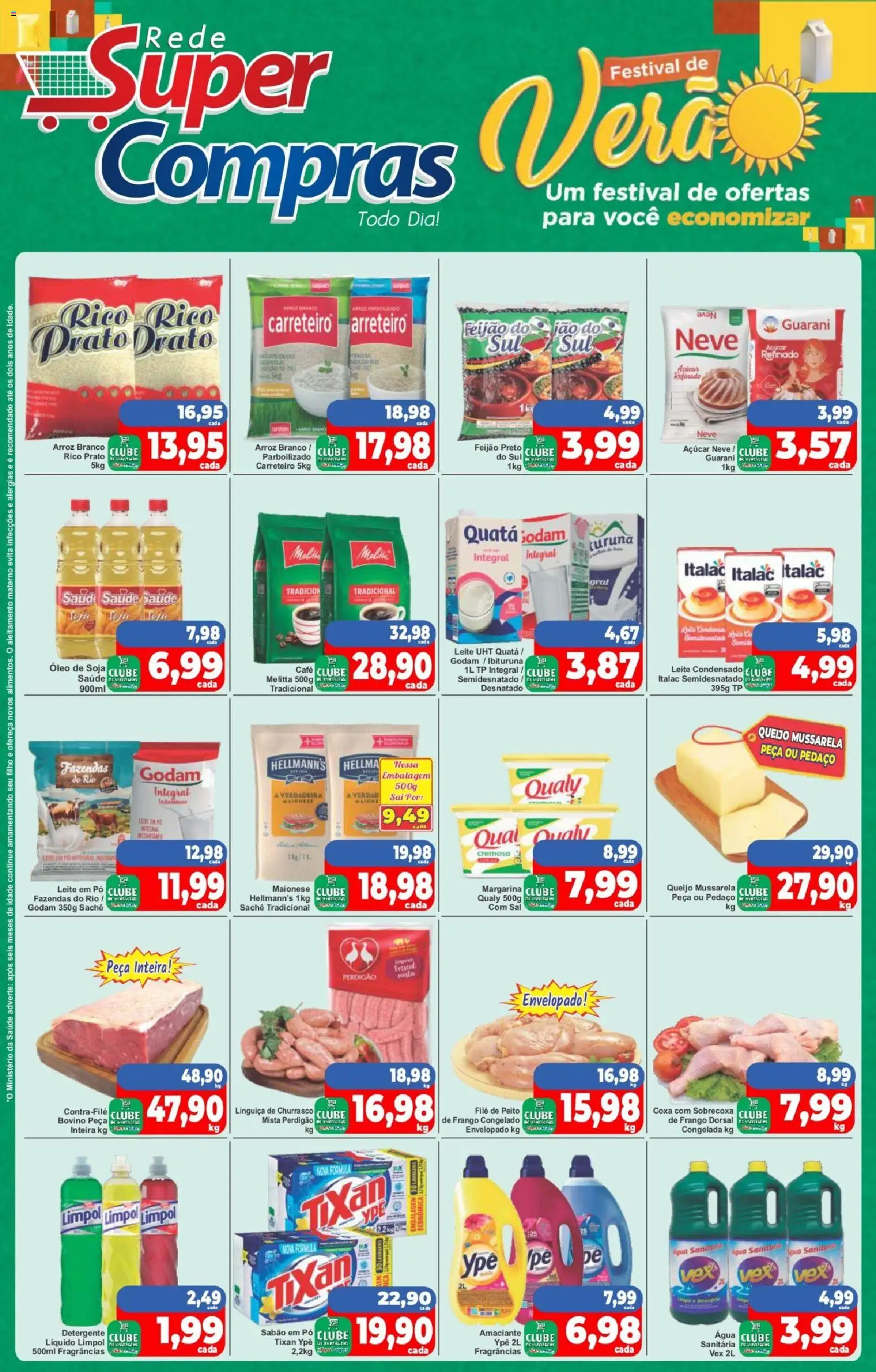 Rede Super Compras Folheto - válido de 26.01.2026 | Página: 1 | Produtos: Detergente, Leite, Soja, Margarina
