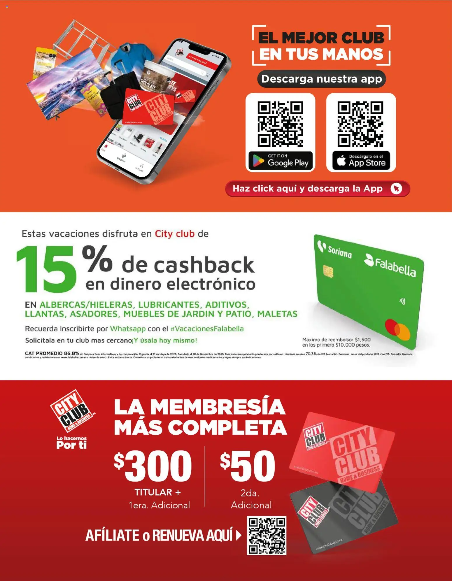 Nuevas ofertas de City Club válidas en toda la República Mexicana desde el 01.04.2026. ¡Encuentra las mejores ofertas en City Club catálogo! | Página: 50