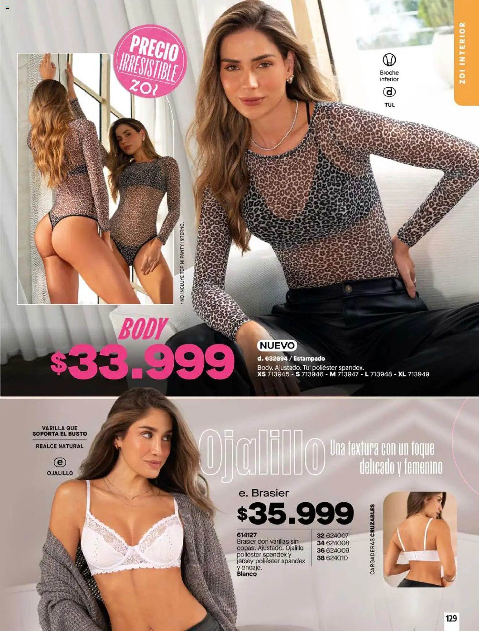 Pacifika revista - valida desde el 15.05.2026 | Página: 129 | Productos: Body, Brasier, Top