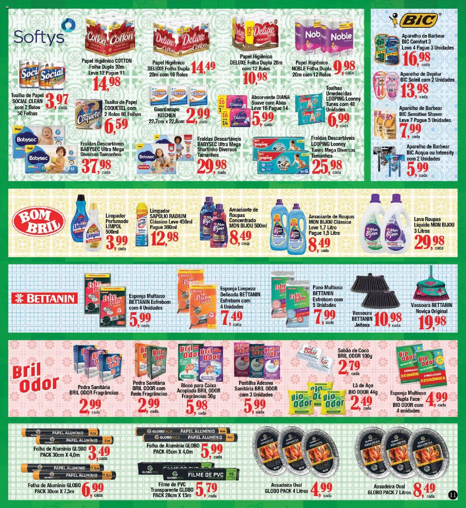 Supermercados Unidos Folheto - válido de 03.11.2025 | Página: 11 | Produtos: Pedra sanitária, Caixa, Assadeira, Absorvente