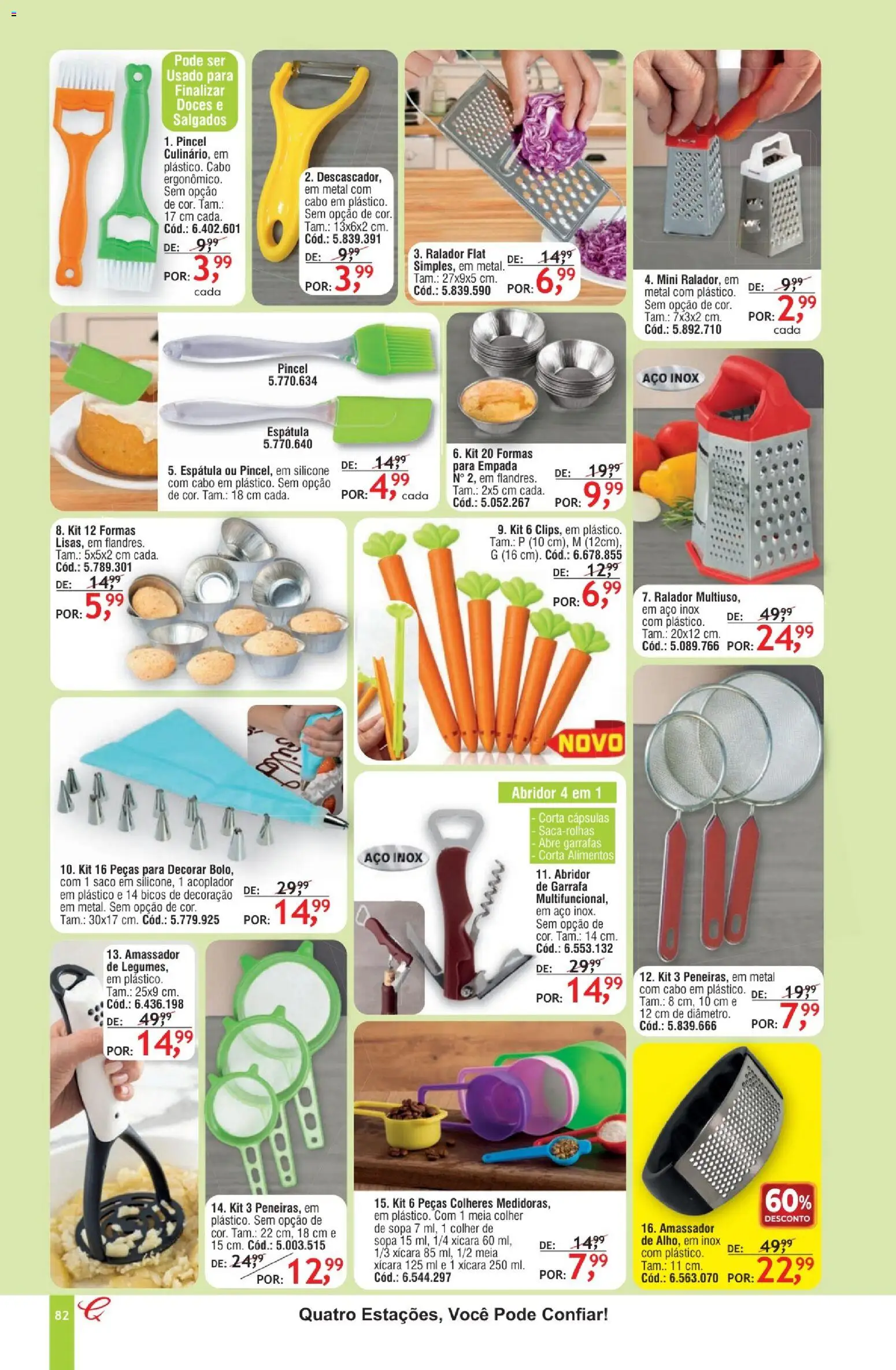 Quatro Estações Folheto - válido de 01.05.2026 | Página: 78 | Produtos: Colheres, Doces, Espátula, Cabo