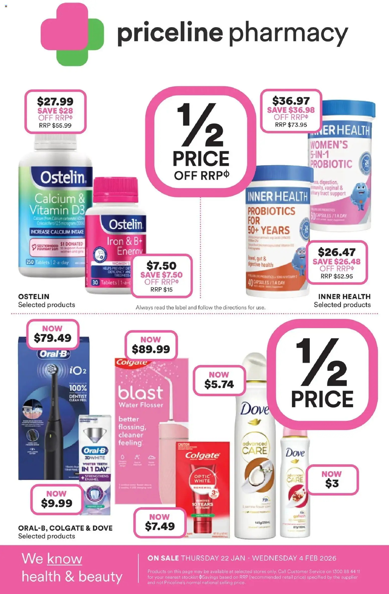 Priceline Pharmacy catalogue - valid from 22.01.2026 | Page: 36 | Products: Cleaner, Foundation, Iron, Vitamin