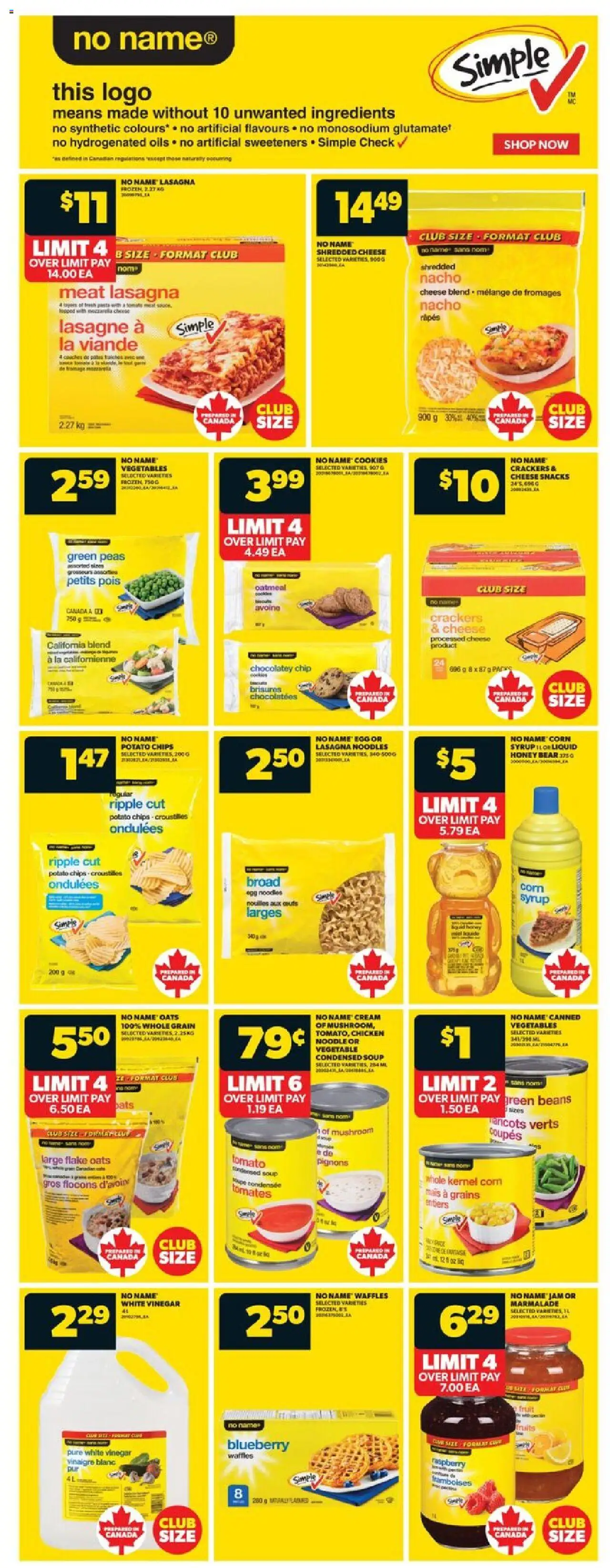 Real Canadian Superstore flyer valid from 16.10.2025 | Page: 9 | Products: Noodles, Cookies, Cheese, Chicken