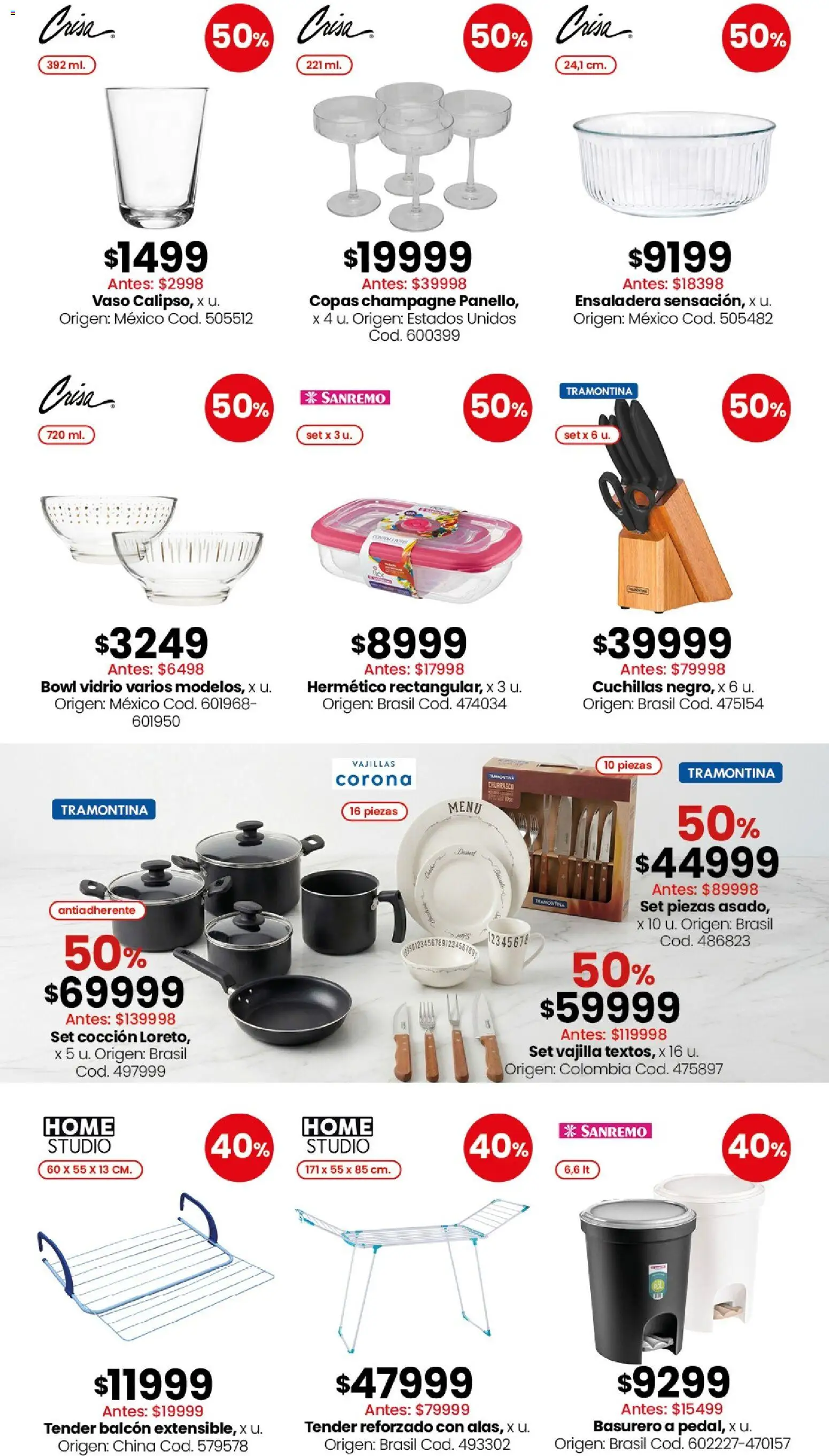Coto - Ofertas Bazar, deco │ válido desde el 06.04.2026 | Página: 2 | Productos: Bowl, Tender, Champagne, Ensaladera