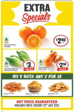 IGA catalogue - valid from 23.07.2025 | Page: 5 | Products: Kiwifruit, Carrots, Avocado, Zucchini
