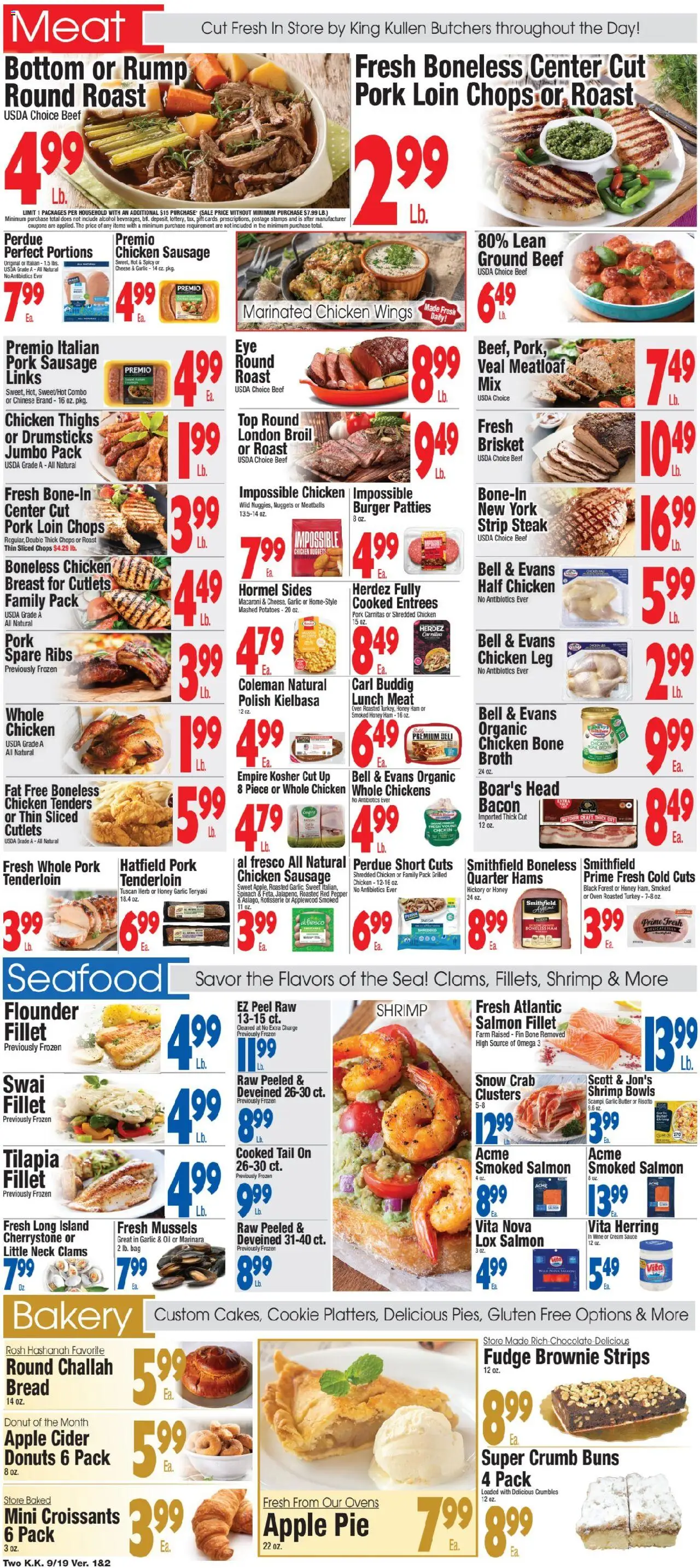 King Kullen Weekly Ad - valid from 18.09.2025 | Page: 2 | Products: Bakery, Bread, Wine, Beet