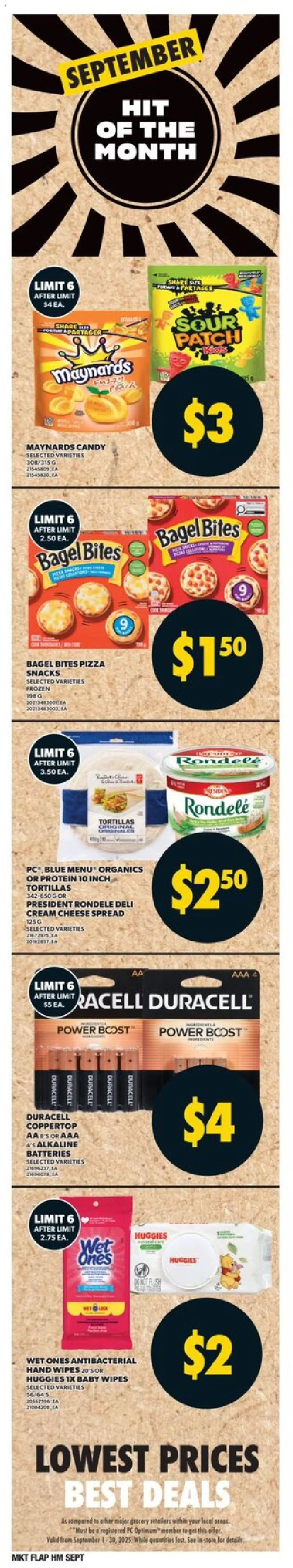 Valu Mart flyer valid from 11.09.2025 | Page: 5 | Products: Cream, Cheese, Pizza