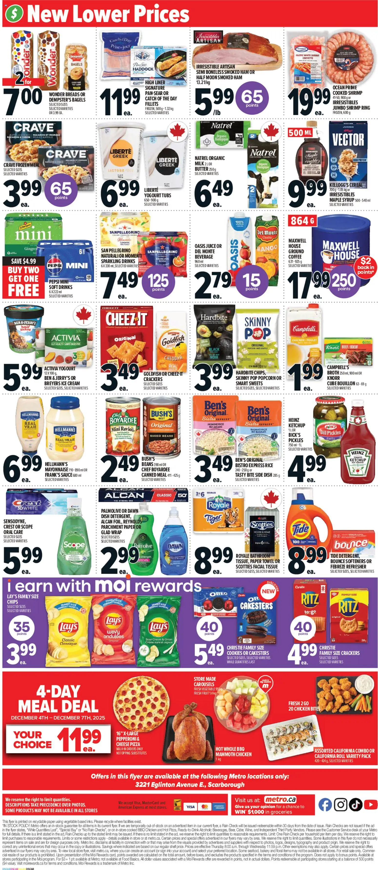 Metro flyer valid from 04.12.2025 | Page: 4 | Products: Beef, Ketchup, Butter, Ham