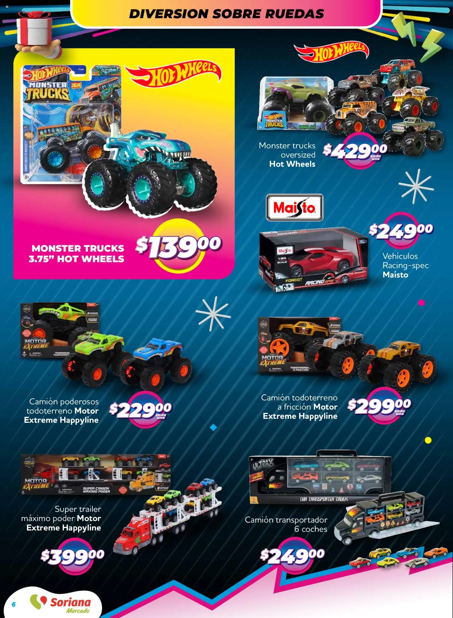 Nuevas ofertas de Soriana válidas en toda la República Mexicana desde el 27.11.2025. ¡Encuentra las mejores ofertas en Soriana - Reino de los Juguetes Mercado Nacional! | Página: 6