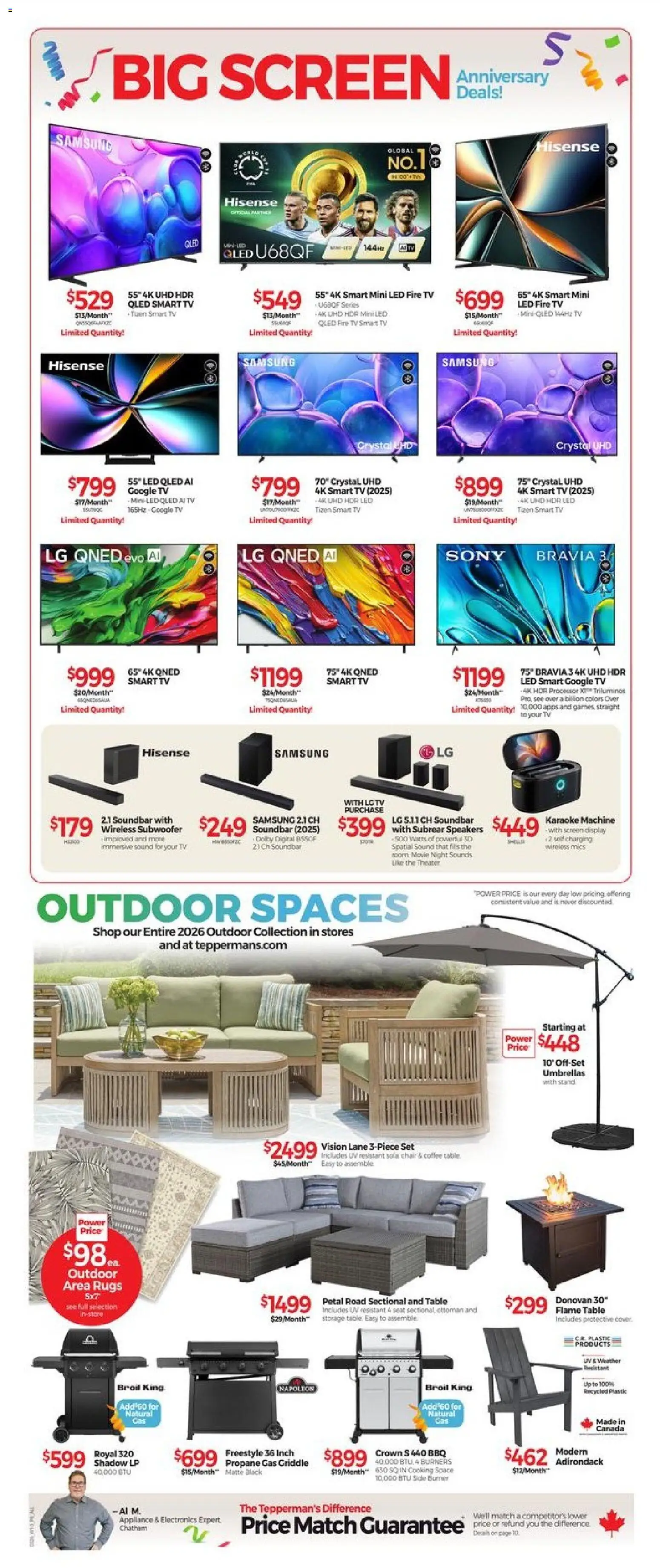Tepperman's flyer valid from 27.02.2026 | Page: 12 | Products: Tv, Table, Chair, Coffee