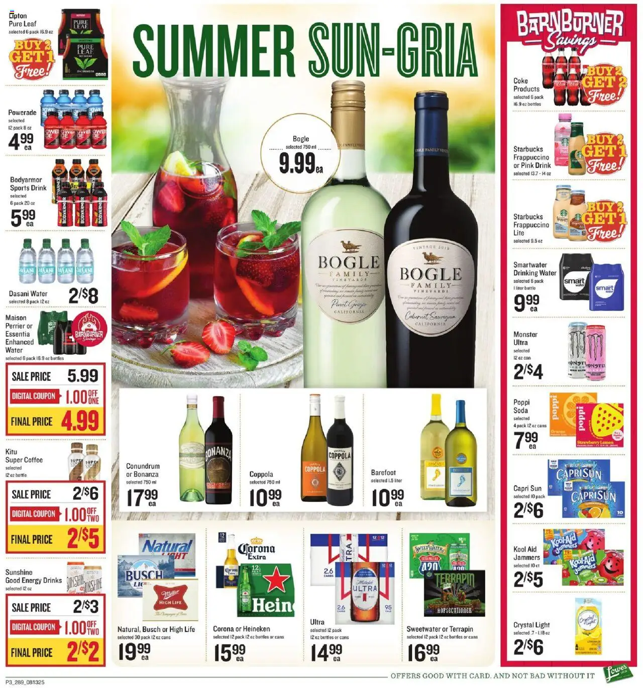 Lowes Foods Weekly Ad - GA - valid from 13.08.2025 | Page: 3 | Products: Coffee, Water, Sugar, Lemon