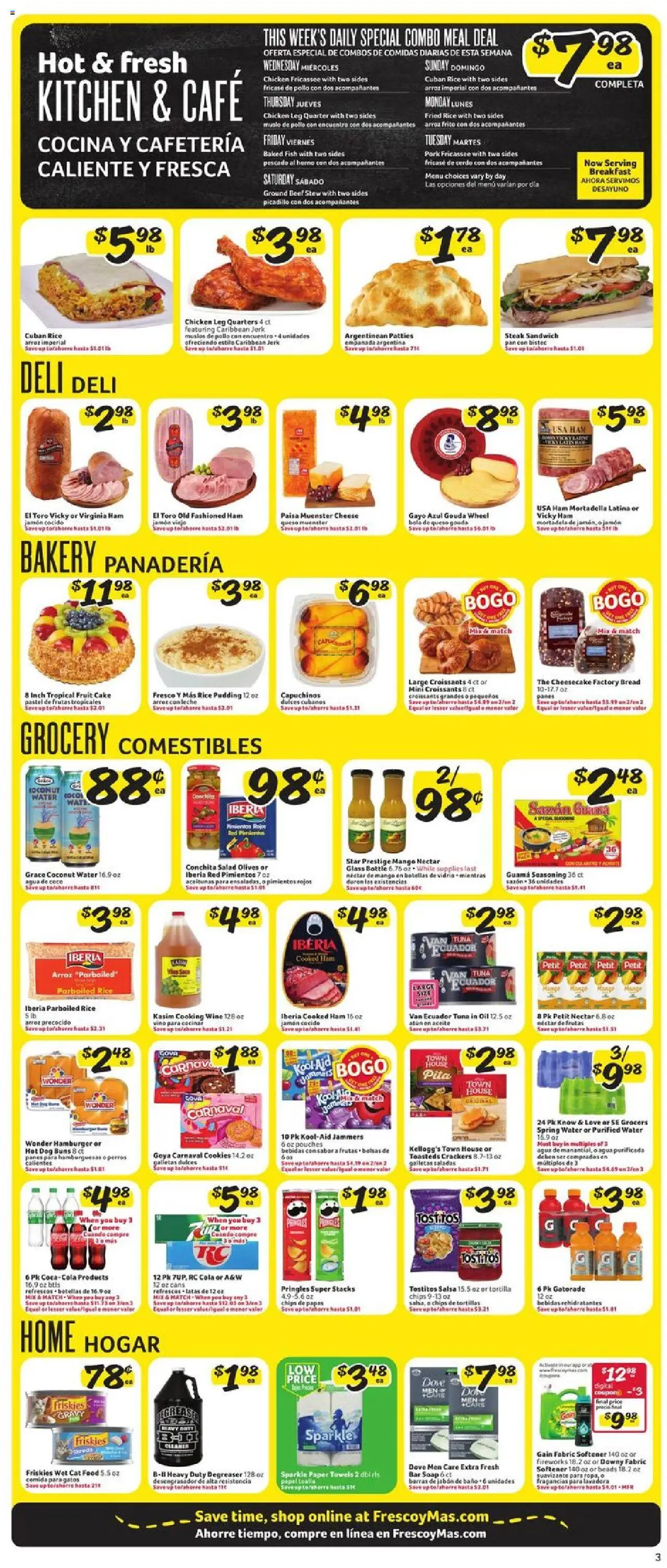 Fresco y Más Weekly Ad - valid from 20.08.2025 | Page: 4 | Products: Bakery, Bread, Bar Soap, Water