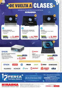 Vista previa de folleto Hiraoka - De vuelta a clases de la Hiraoka válido desde 21.03.2026