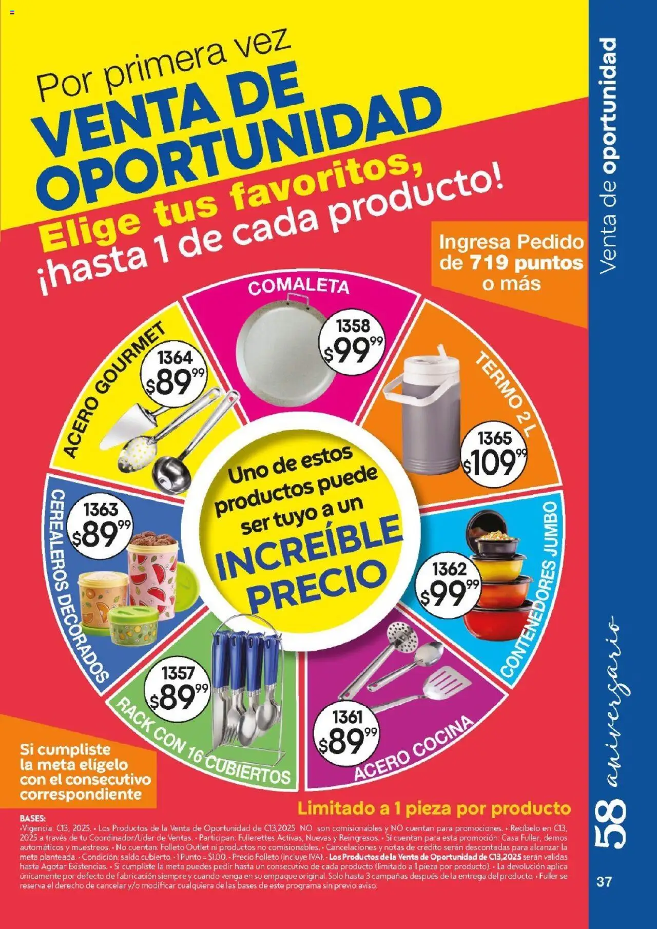 Nuevas ofertas de Fuller válidas en toda la República Mexicana desde el 01.10.2025. ¡Encuentra las mejores ofertas en Fuller - Revista Gana Más C13! | Página: 37 | Productos: Cocina, Termo