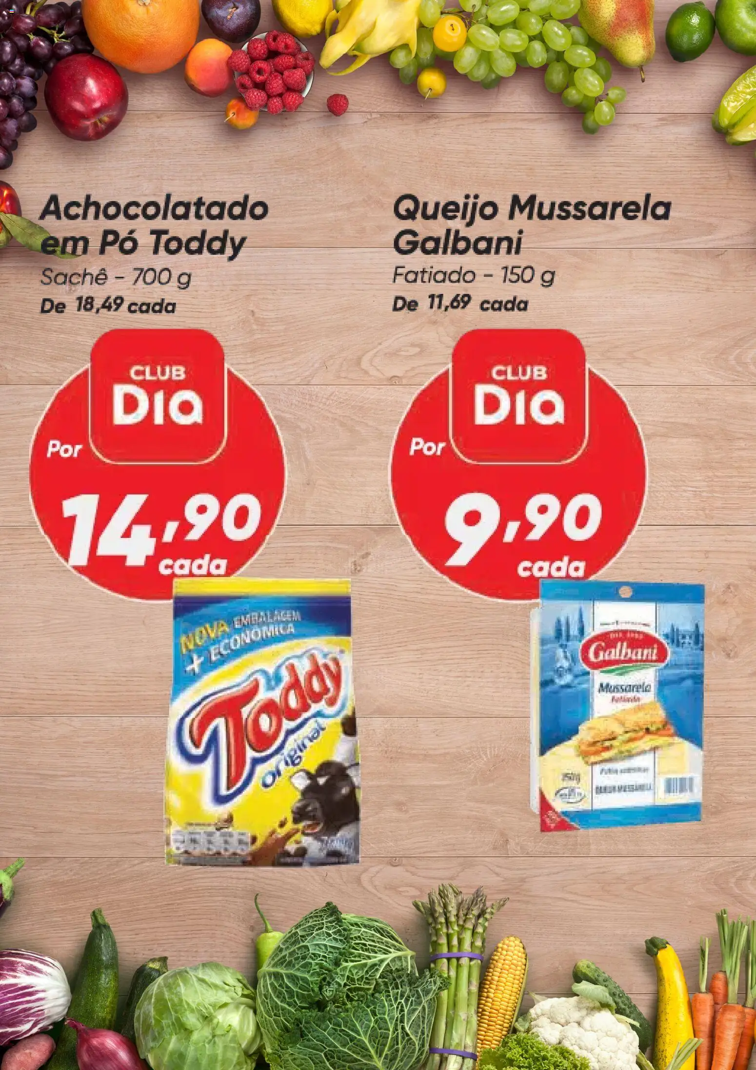 Dia Folheto - válido de 06.11.2025 | Página: 7 | Produtos: Pó, Achocolatado, Queijo, Mussarela