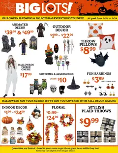 Preview of Big Lots weekly ads valid from 19.09.2025