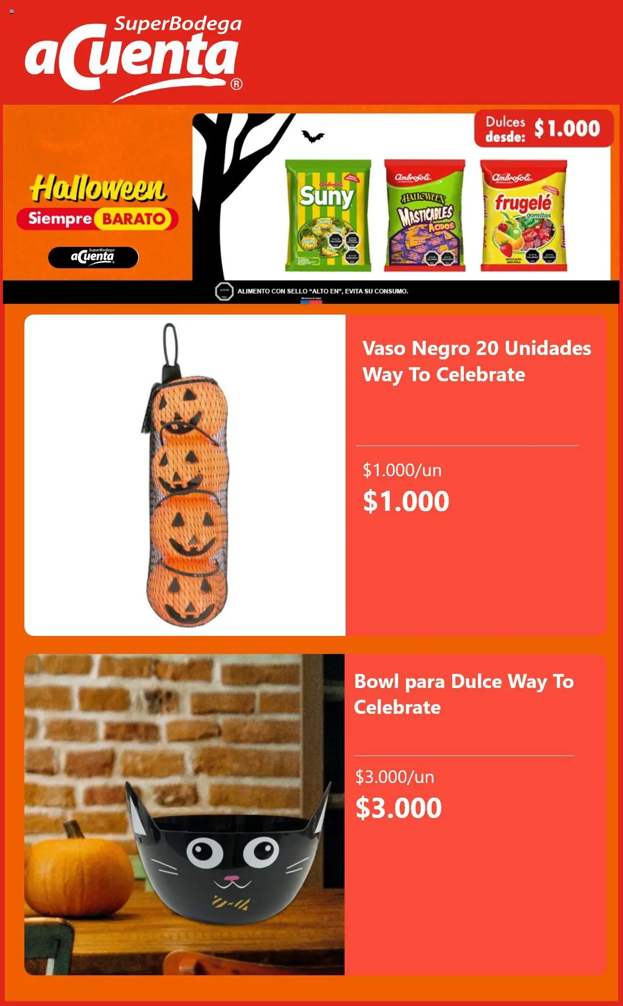 Super Bodega aCuenta ofertas  │ válido desde el 16.10.2025 | Página: 4 | Productos: Bowl, Gomitas
