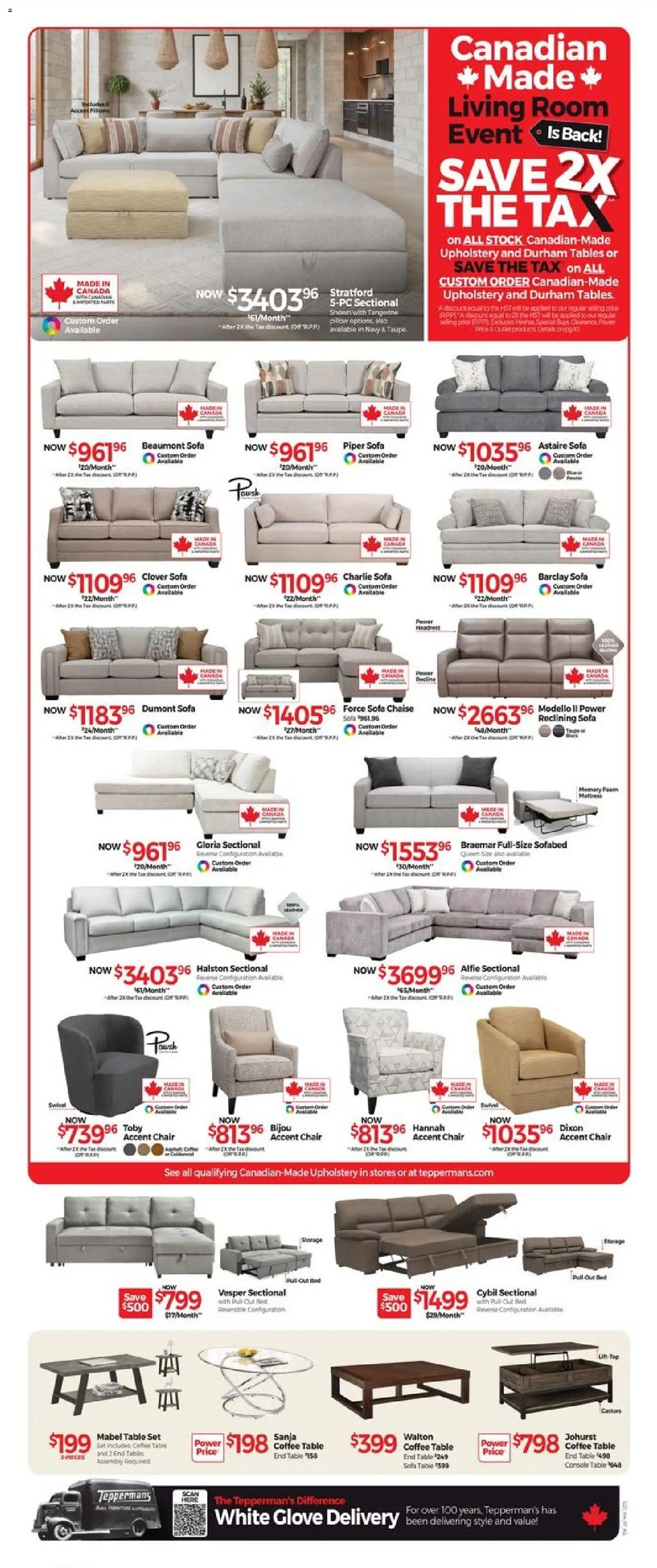 Tepperman's flyer valid from 26.12.2025 | Page: 7 | Products: Mattress, Sofa, Coffee table, Chair