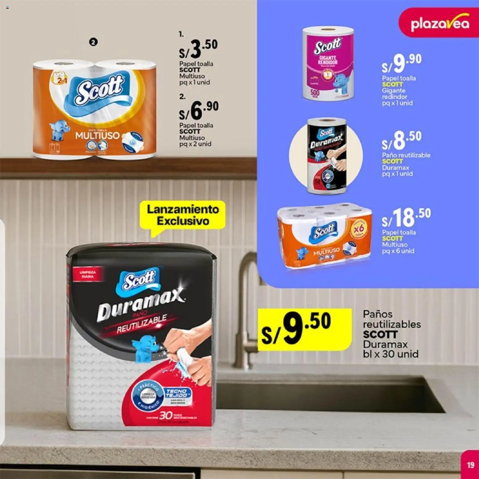 Catálogo Plaza Vea válido desde 03.11.2025 | Página: 19 | Productos: Toalla