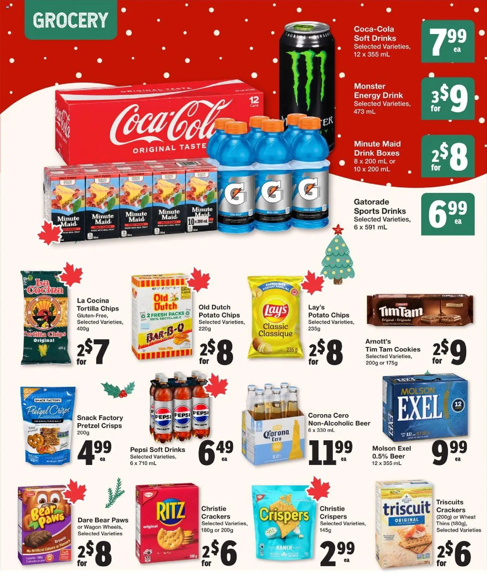Quality Foods flyer valid from 27.11.2025 | Page: 9 | Products: Chips, Cookies, Beer