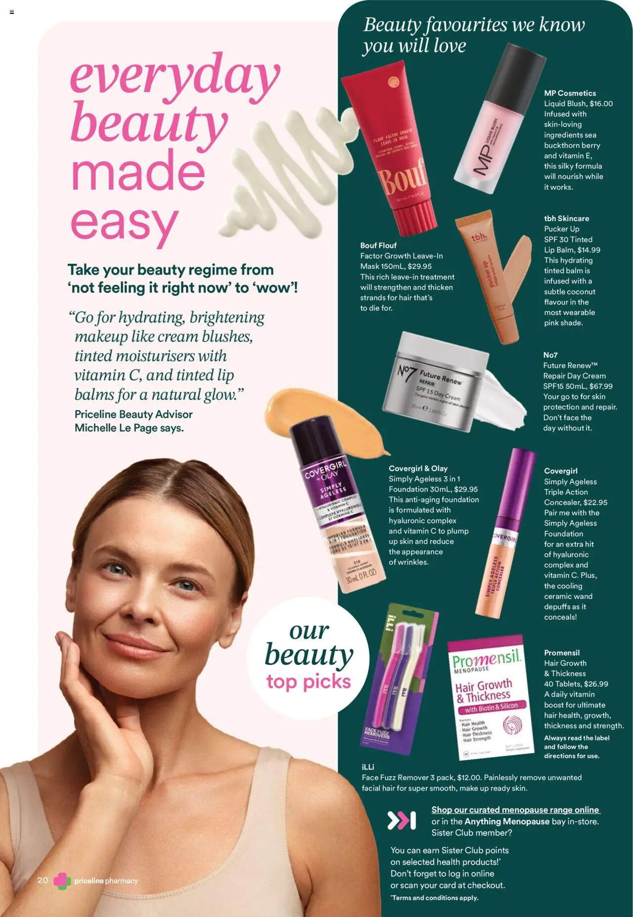 Priceline Pharmacy catalogue - valid from 02.10.2025 | Page: 20 | Products: Makeup, Cream, Foundation, Treatment
