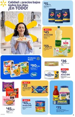 Vista previa de Walmart - Folleto, nuevo folleto de la tienda, válido en México a partir del 14.10.2025 | Página: 6 | Productos: Mayonesa, Queso crema, Mantequilla, Galletas