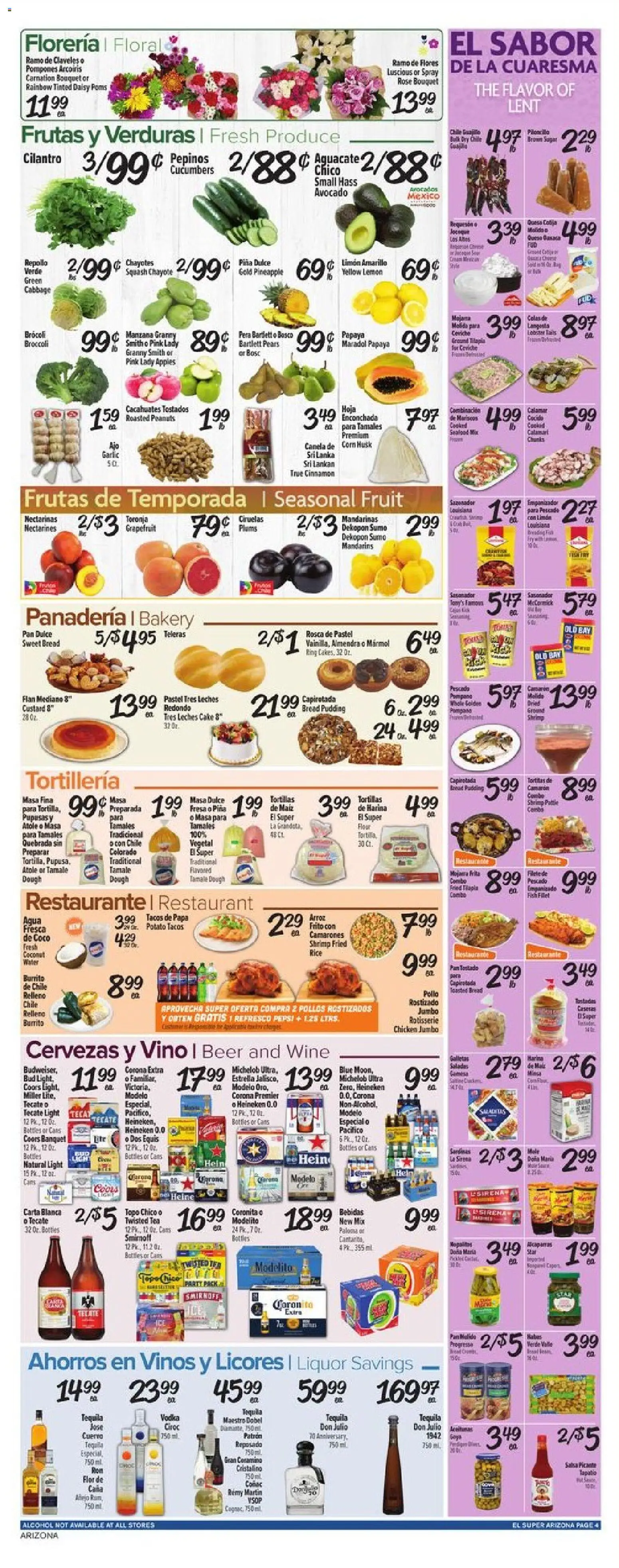 El Super Weekly Ad - AK - valid from 25.02.2026 | Page: 4 | Products: Ring, Vodka, Grapefruit, Water