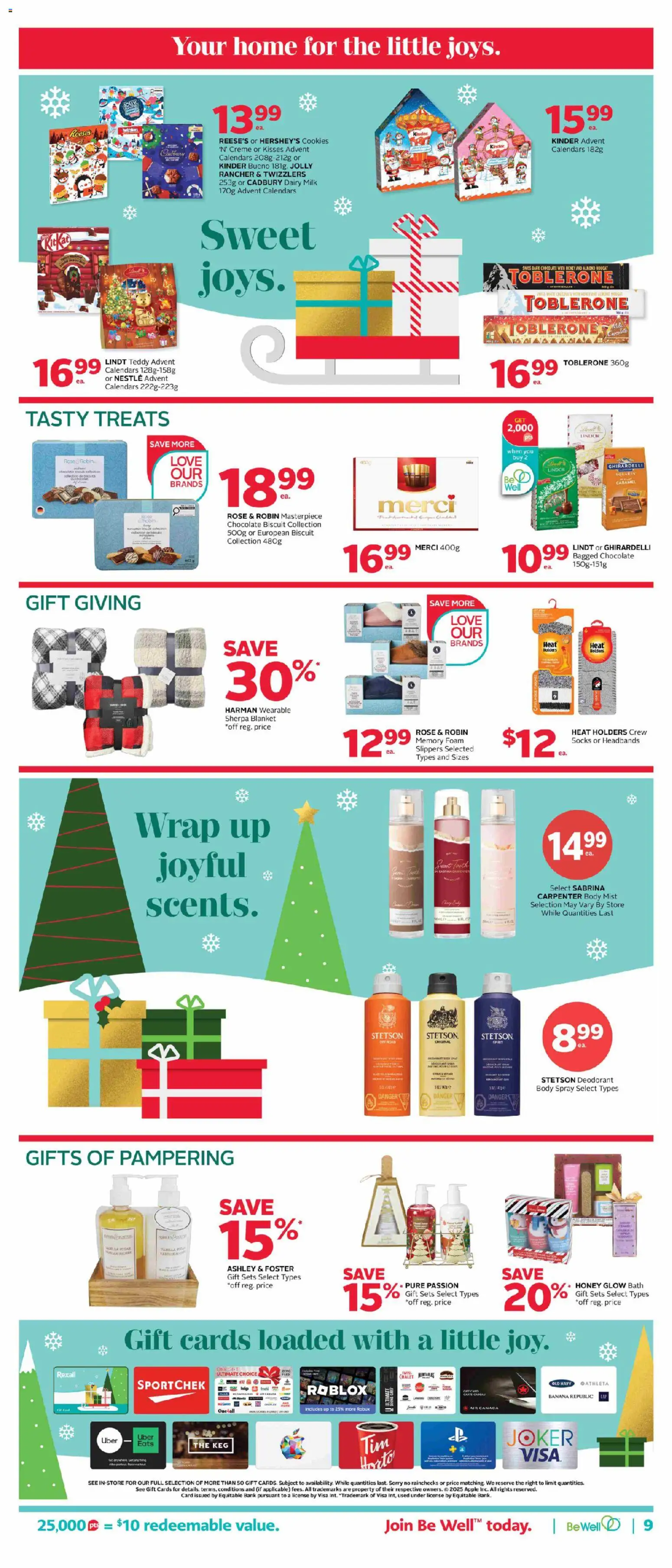 Rexall flyer valid from 24.10.2025 | Page: 13 | Products: Cable, Blanket, Chocolate, Socks