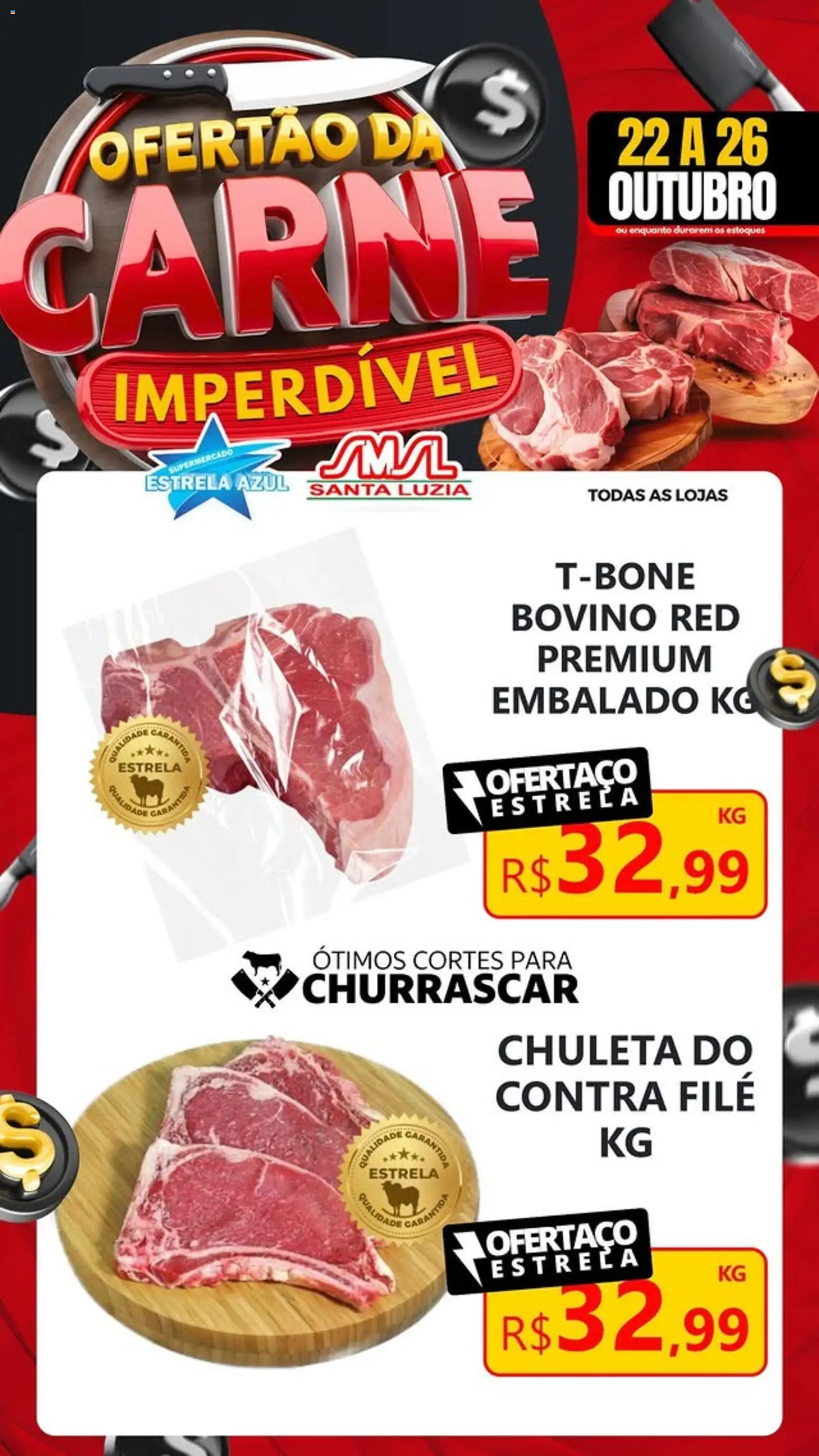 Estrela Azul Folheto - válido de 22.10.2025 | Página: 2 | Produtos: Contra filé, Carne